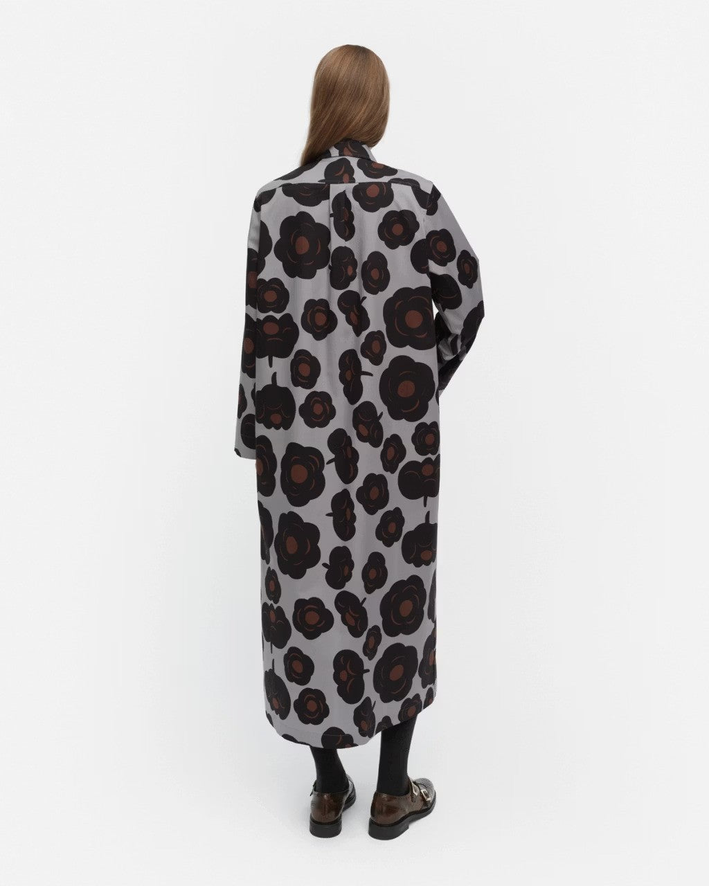 marimekko-naisten-paitamekko-molla-tumma-harmaa-kuosi-3