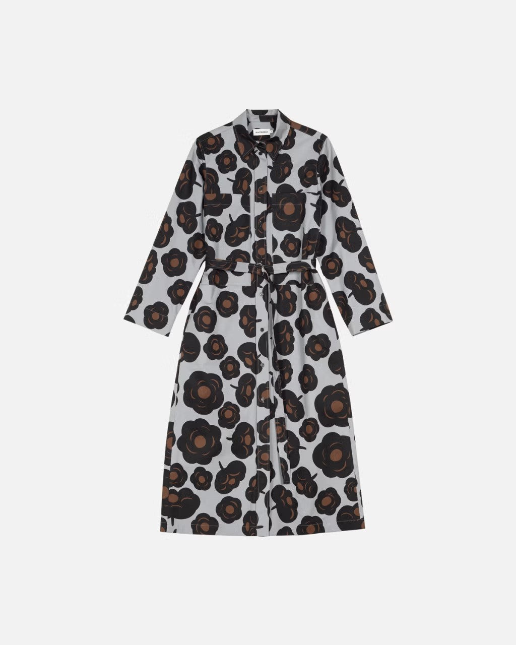 marimekko-naisten-paitamekko-molla-tumma-harmaa-kuosi-4