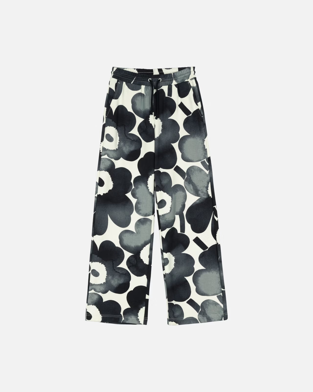 marimekko-unisex-collegehousut-varret-akvarelli-unikko-mustavalkoinen-3