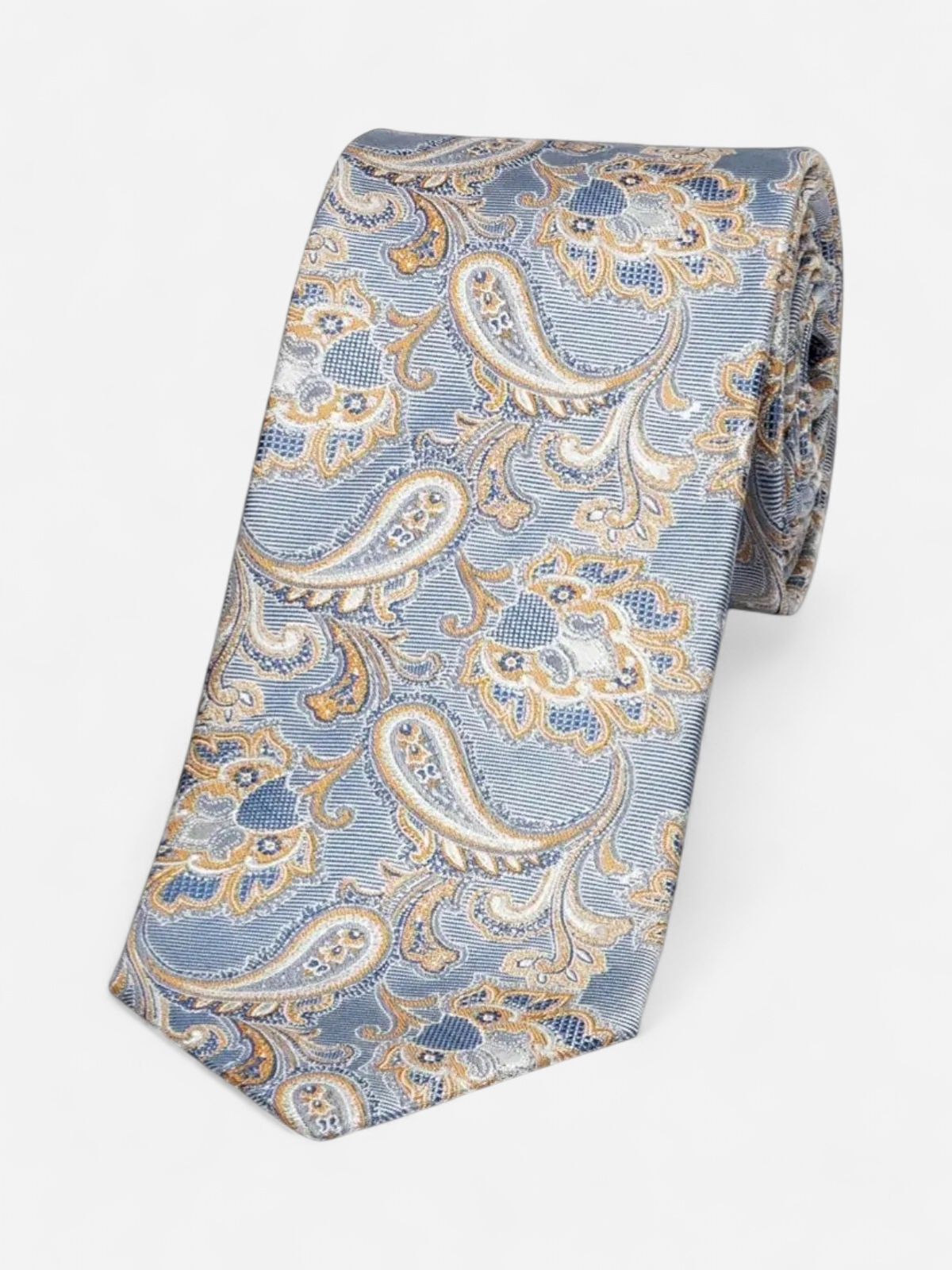 Matex miesten silkkisolmio Paisley, keltainen kuosi - Kekäle.fi