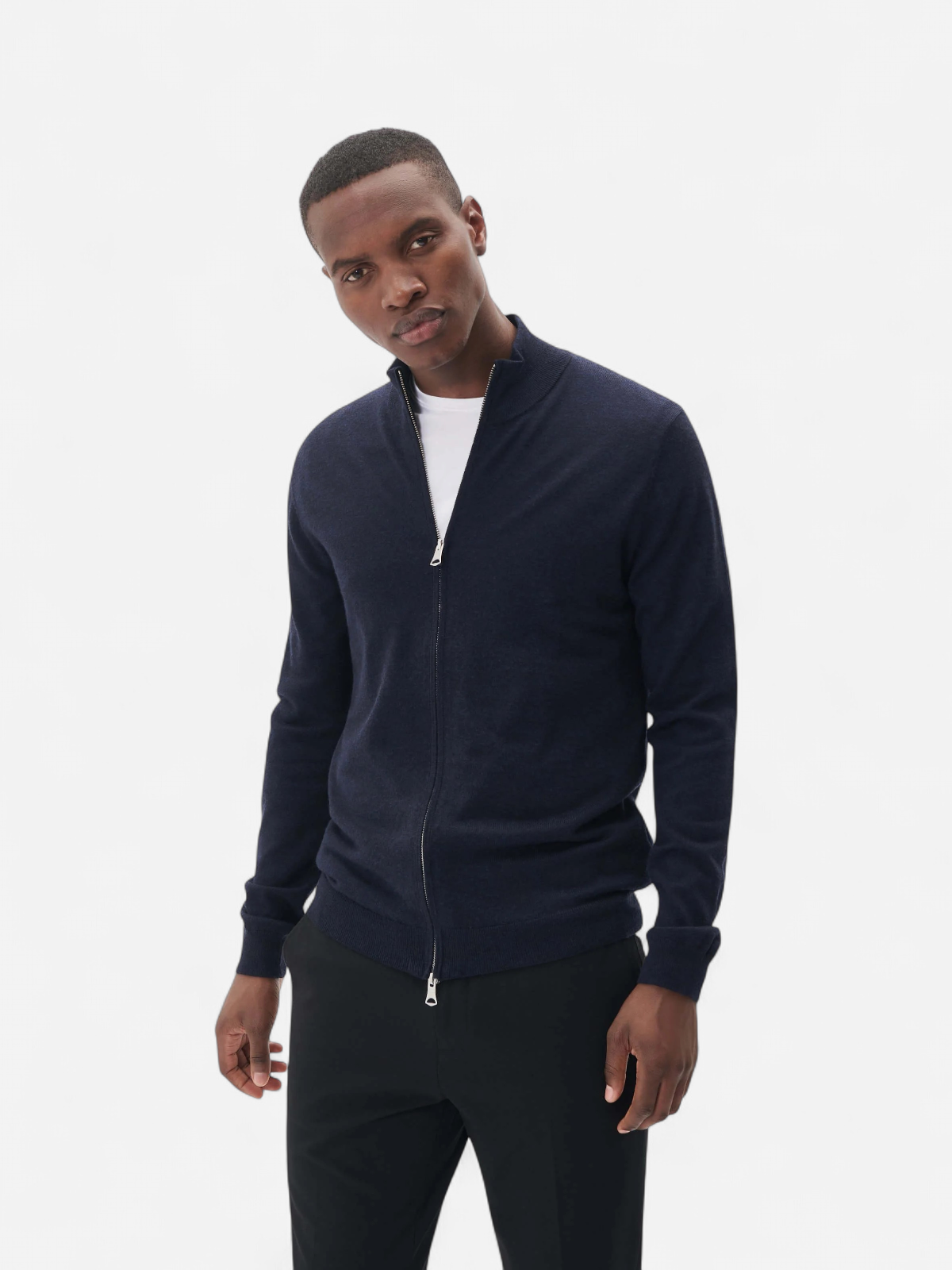 MATINIQUE miesten merinoneuletakki, MASON FULL ZIP Dark Navy Melange - Kekäle.fi