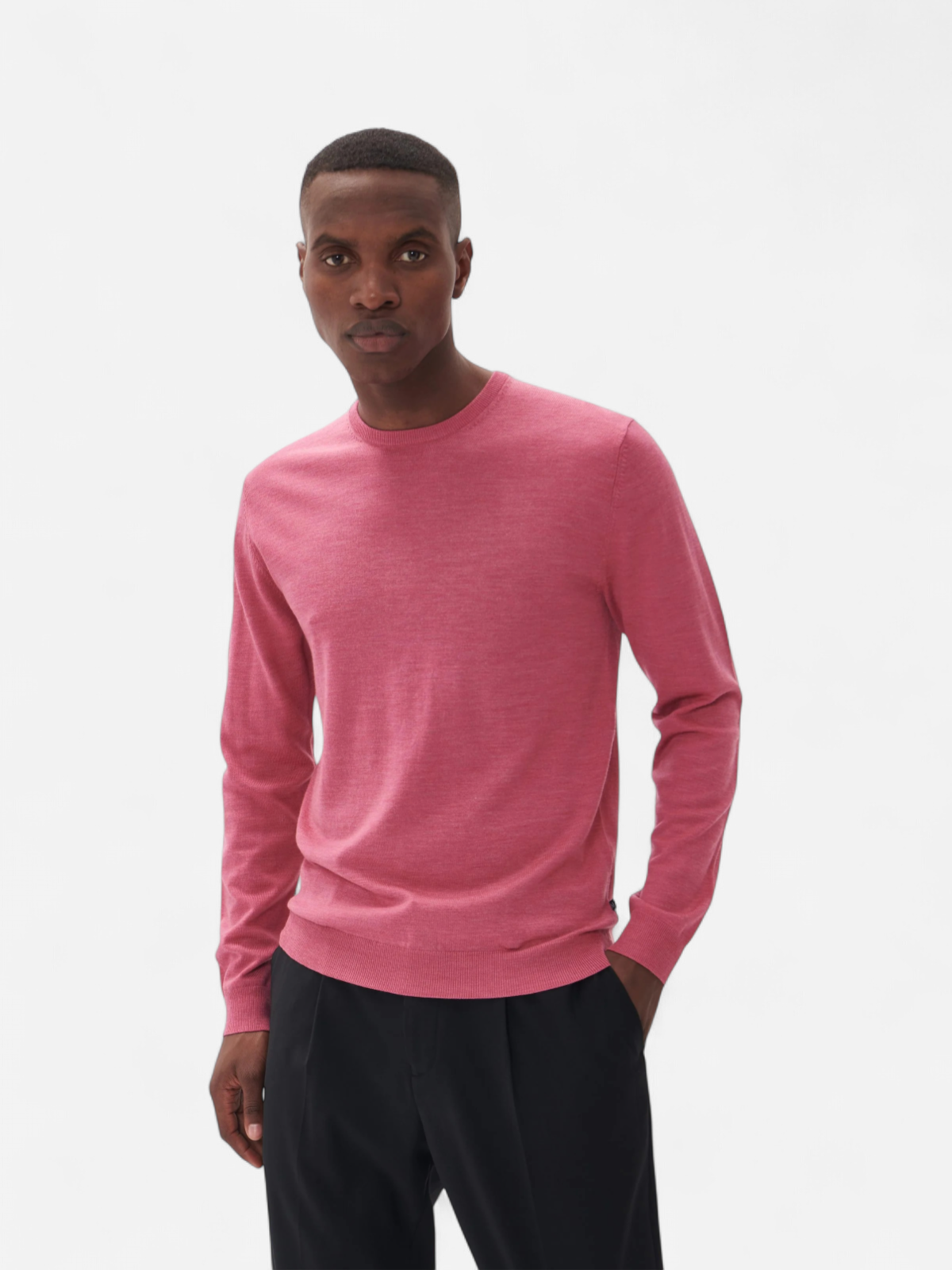MATINIQUE Miesten Neulepusero, MARGRATE MERINO NOS Aurora Pink Melange - Kekäle.fi