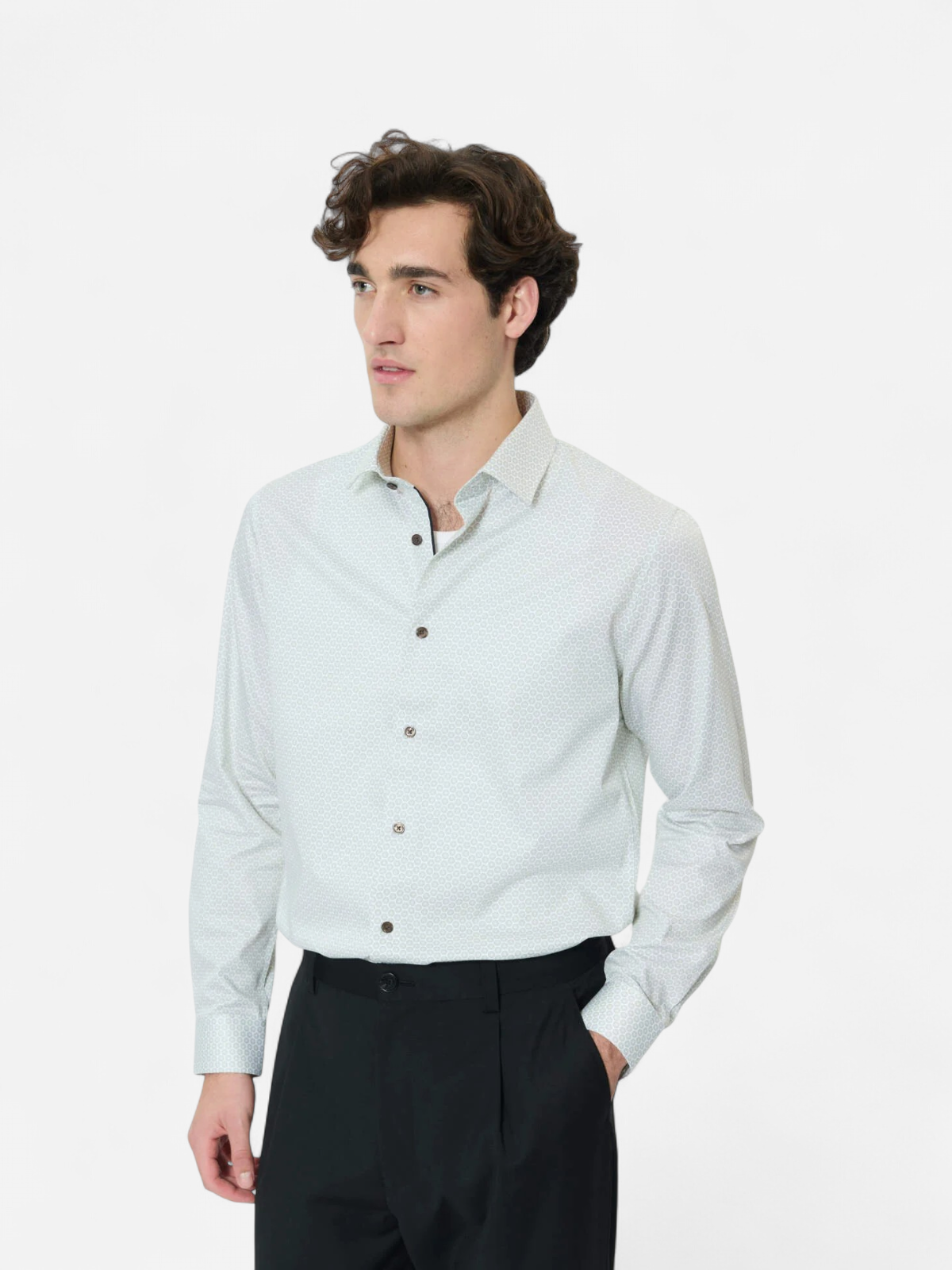 Matinique miesten kauluspaita MATrostol BN Cotton, White - Kekäle.fi