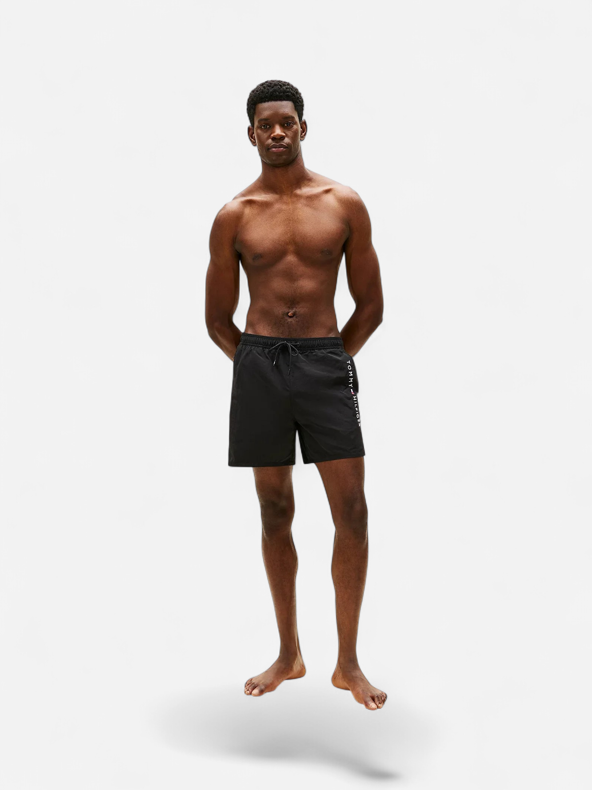 Tommy Hilfiger miesten uimashortsit Medium Drawstring zip pocket, musta - Kekäle.fi