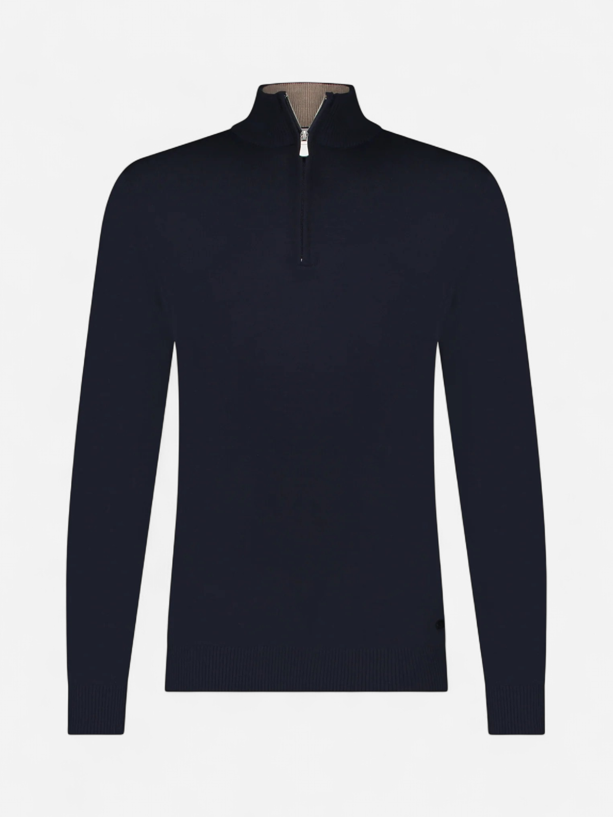 Born with Appetite miesten neulepusero Lux Pull Halfzip Merino, tummansininen - Kekäle.fi