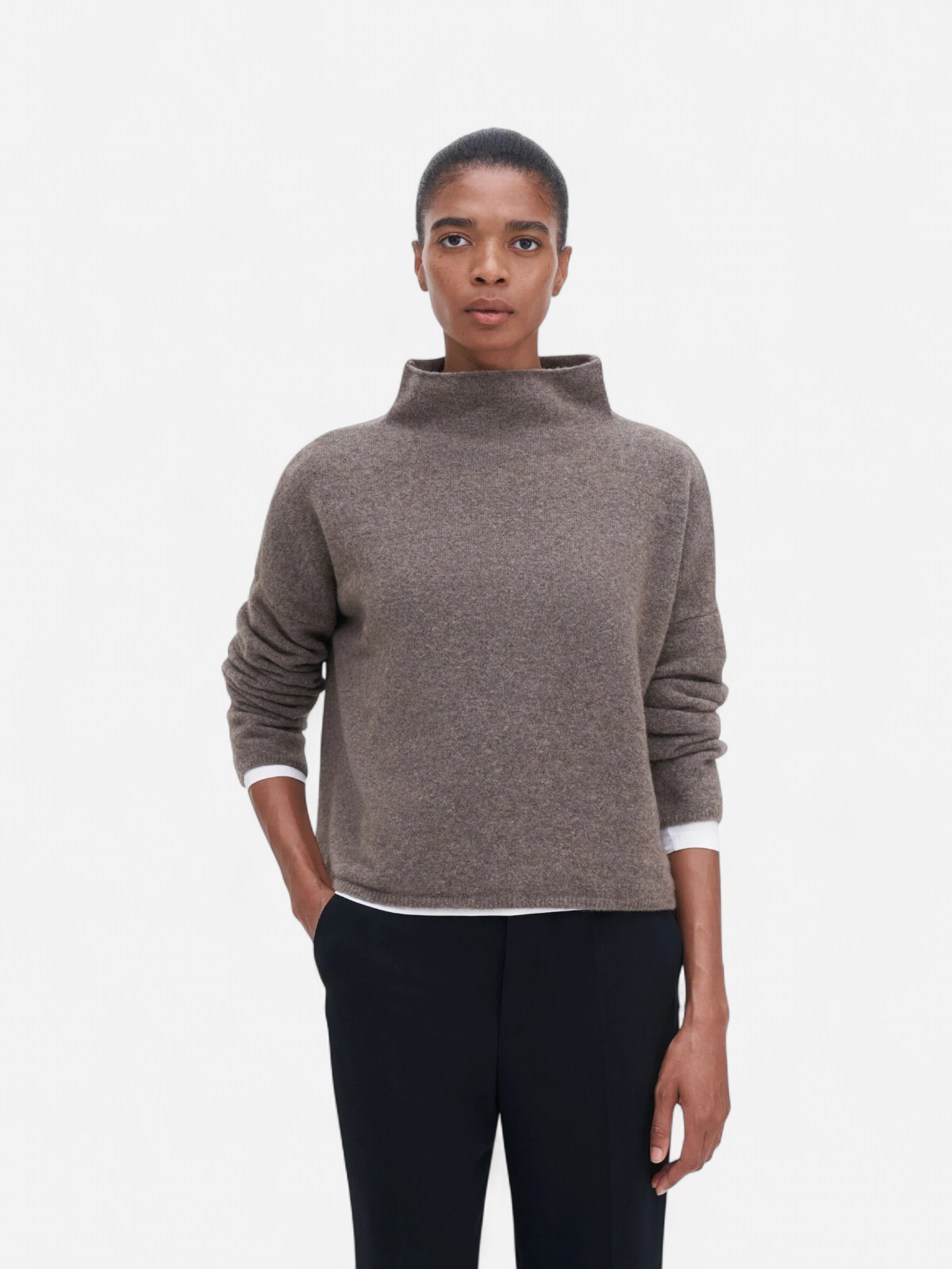 mika yak funnelneck sweater KAAKAONRUSKEA - Kekäle.fi