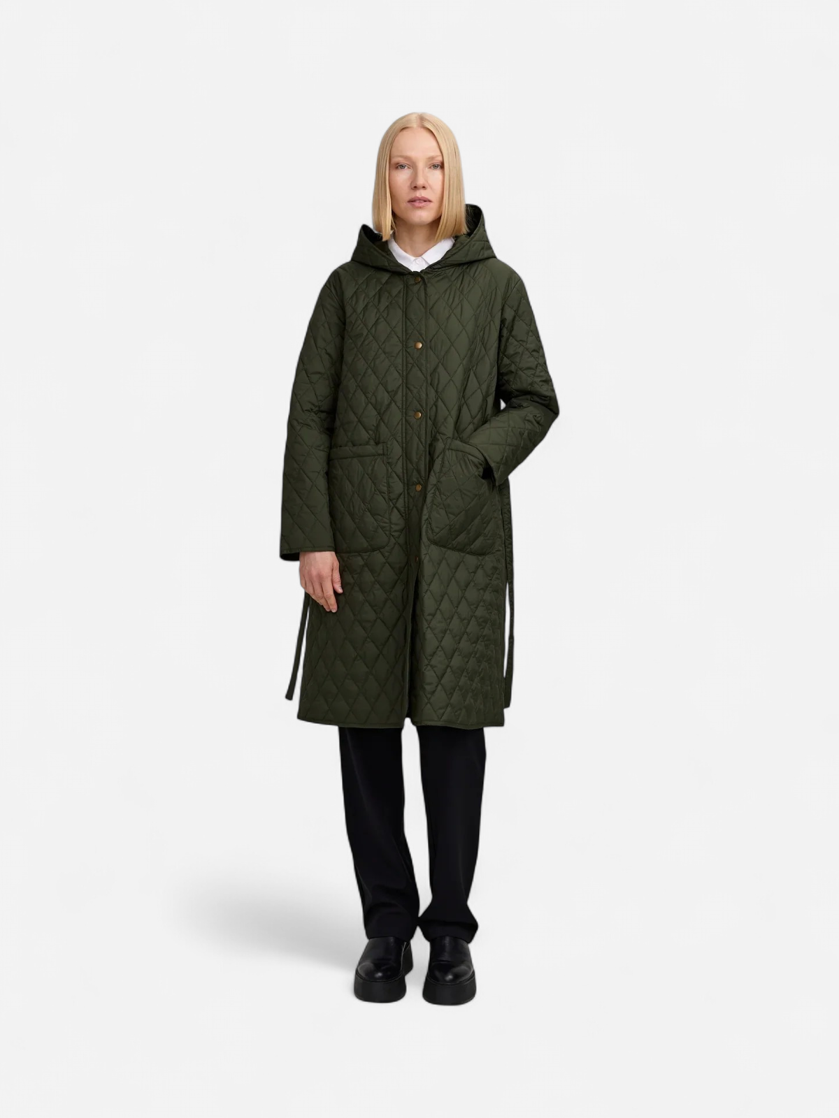 Makia naisten tikkitakki Milena Coat, Forest Green - Kekäle.fi