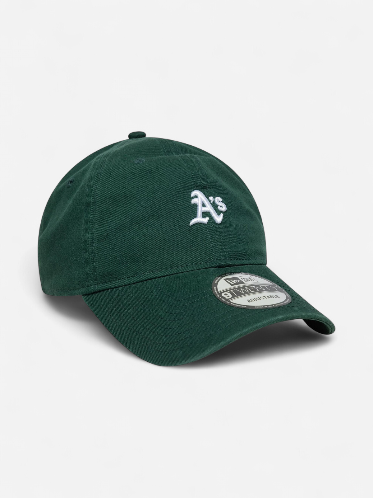 New Era unisex lippis MINI WASHED 9TWENTY® OAKLAND ATHLETICS, tummanvihreä - Kekäle.fi