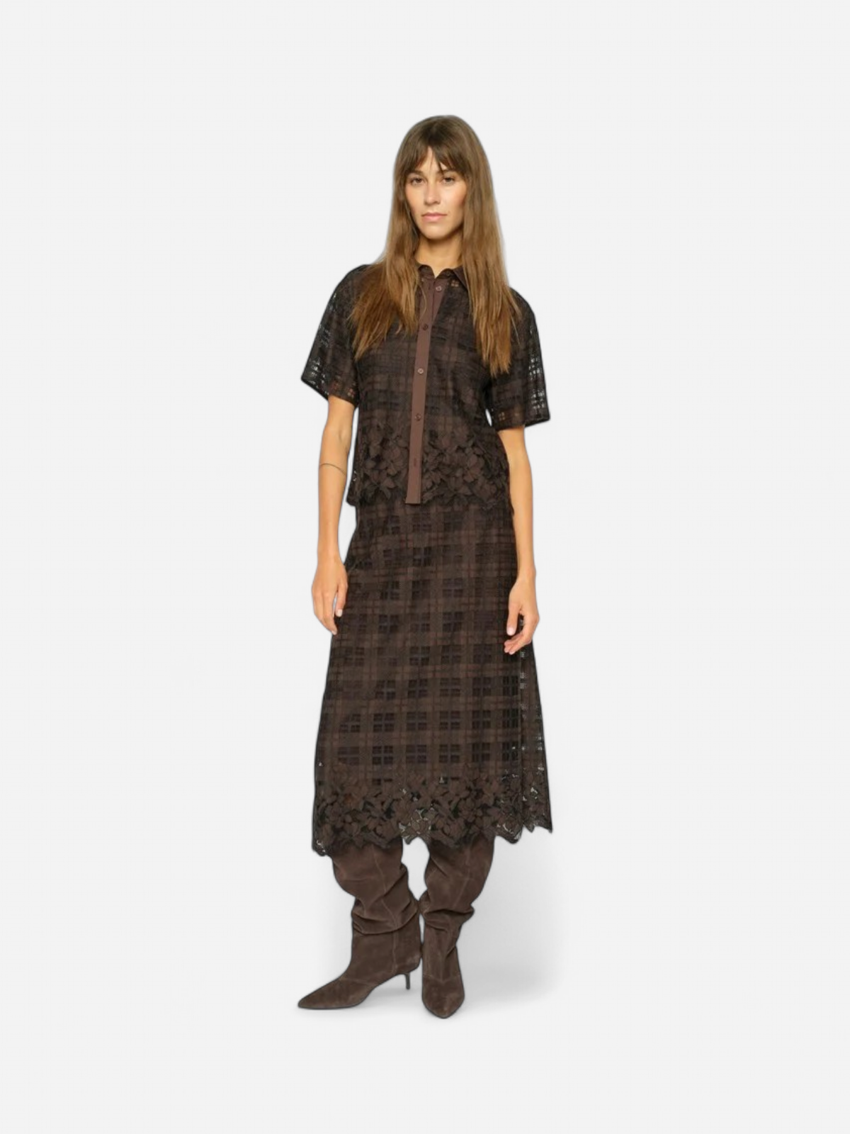 MMBia Checko Lace Skirt MUSTA KUOSI - Kekäle.fi