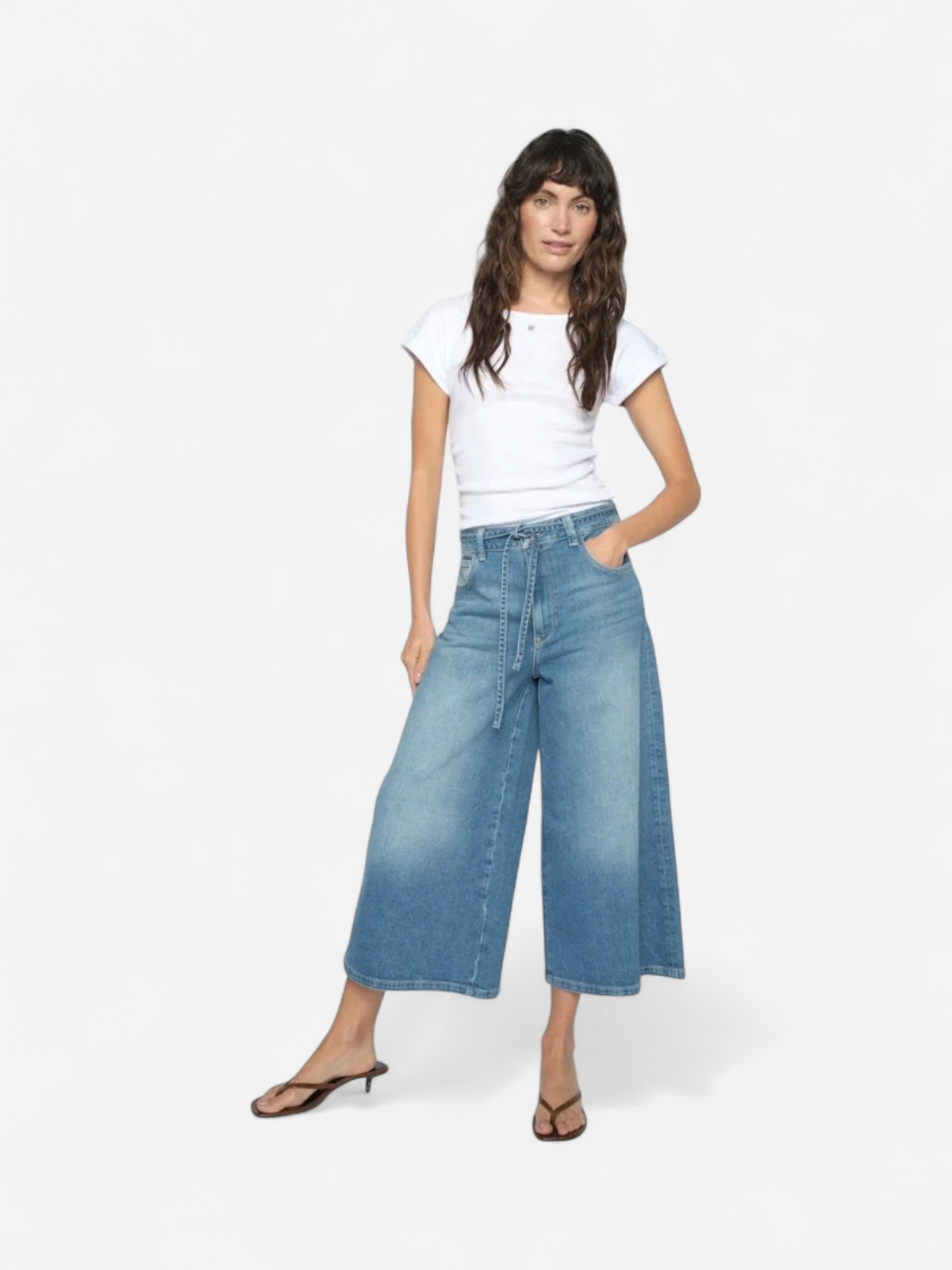 Mos Mosh naisten farkut Culotte Zack Jeans, Sininen, Indigo - Kekäle.fi
