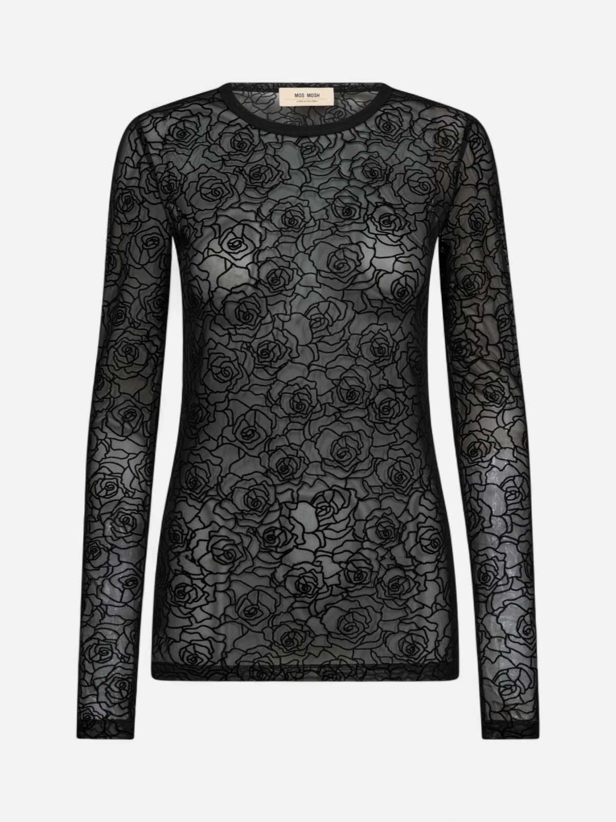 MMRose Mesh Blouse MUSTA - Kekäle.fi