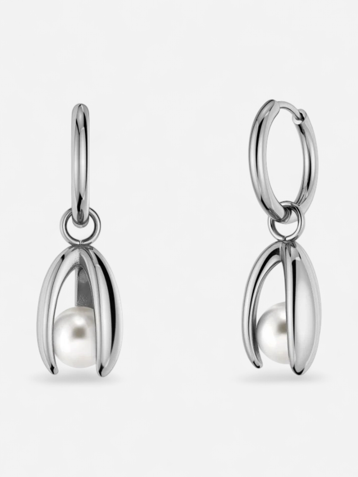 MOONRAVE HOOPS L SILVER Silver - Kekäle.fi