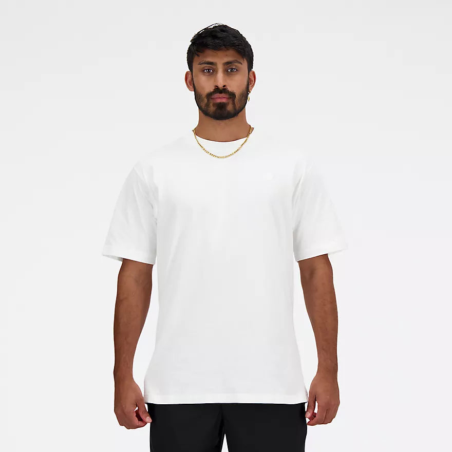 New Balance miesten t-paita Athletics Cotton t-shirt, valkoinen