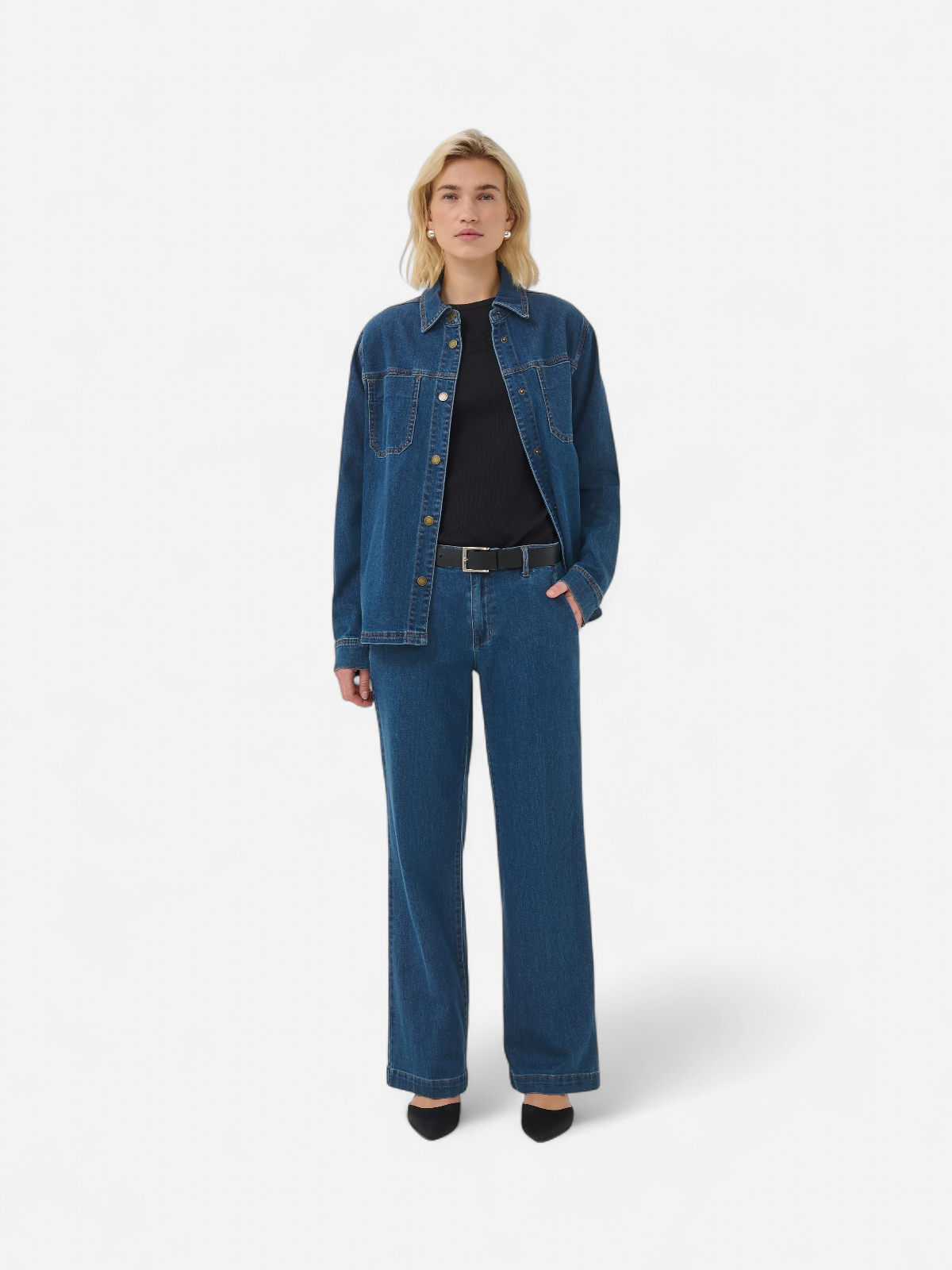 MWANN 115 BOXY SHIRT SININEN, INDIGO - Kekäle.fi
