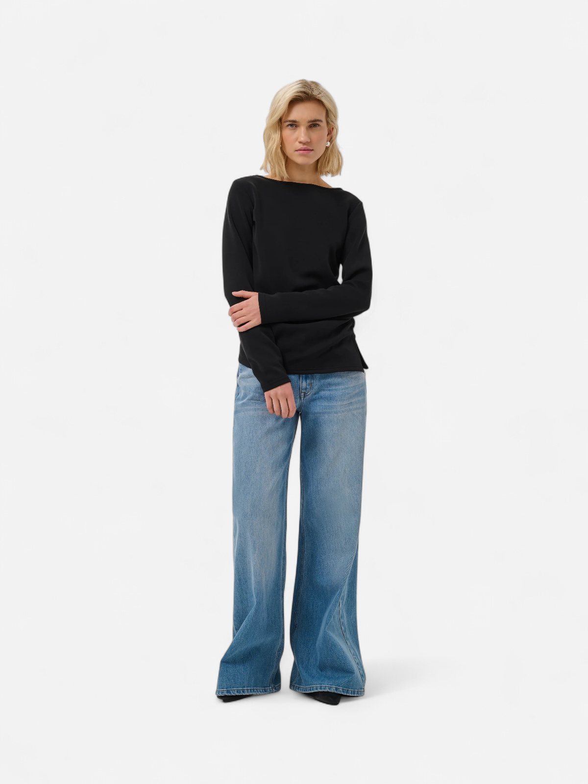 MWHELLE ASYYETRIC BLOUSE MUSTA - Kekäle.fi