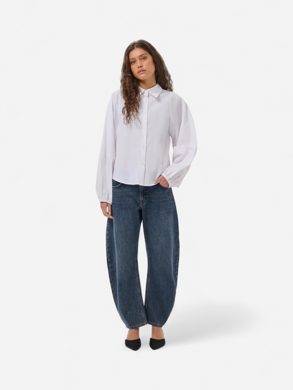 MWSUNNA BALLOONN SLEEVE SHIRT VALKOINEN - Kekäle.fi