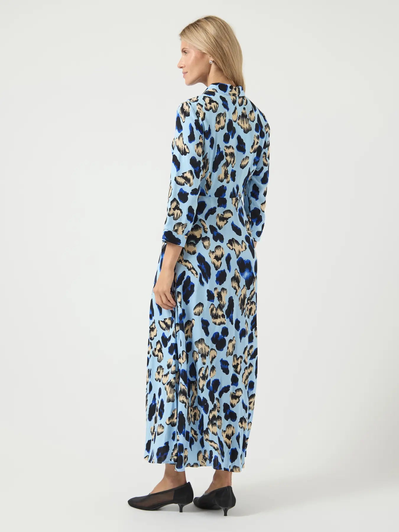 Y.A.S mekko Yassavanna Long Shirt Dress, Clear Sky Liro Print