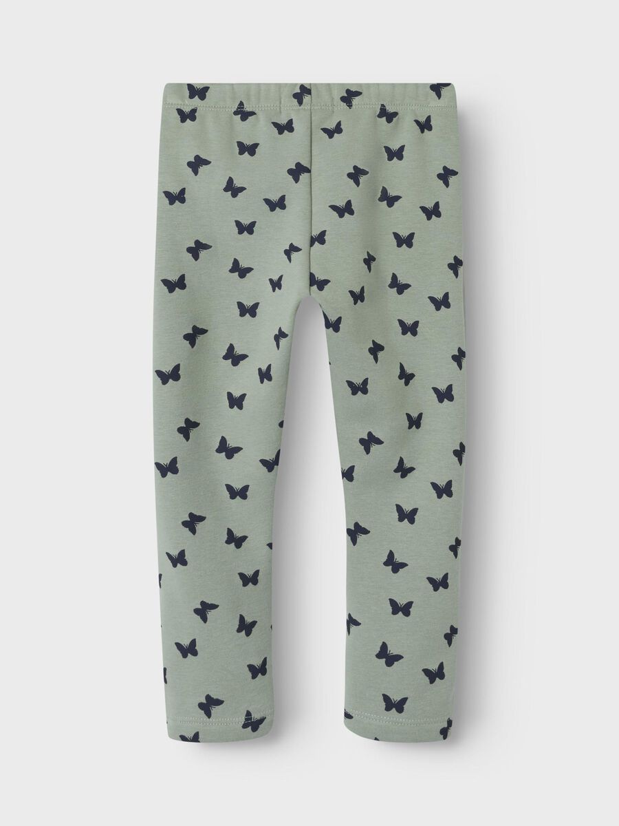name-it-lasten-leggingsit-nmfdavina-sweat-fleece-legging-keltainen-kuosi-2