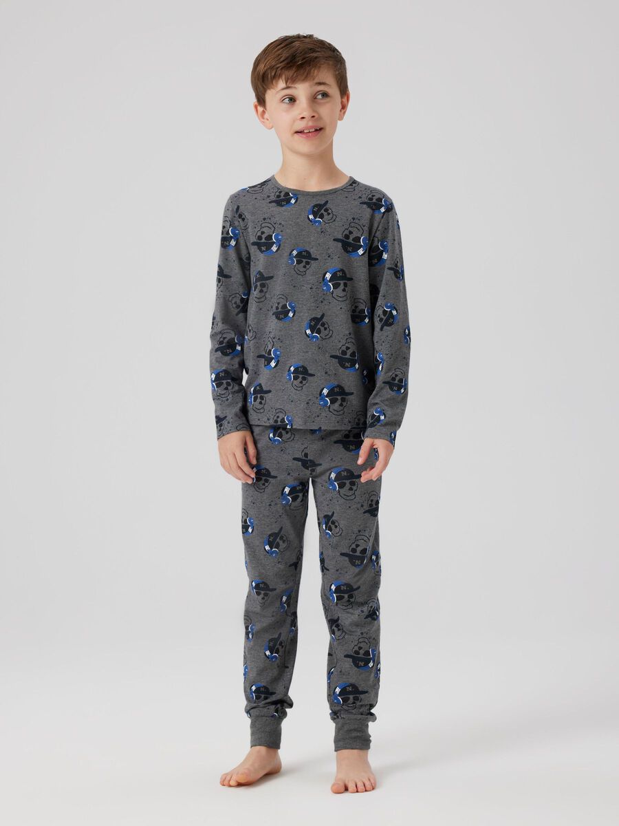 name-it-lasten-pyjama-nkmnightset-dark-grey-skull-tummanharmaa-1
