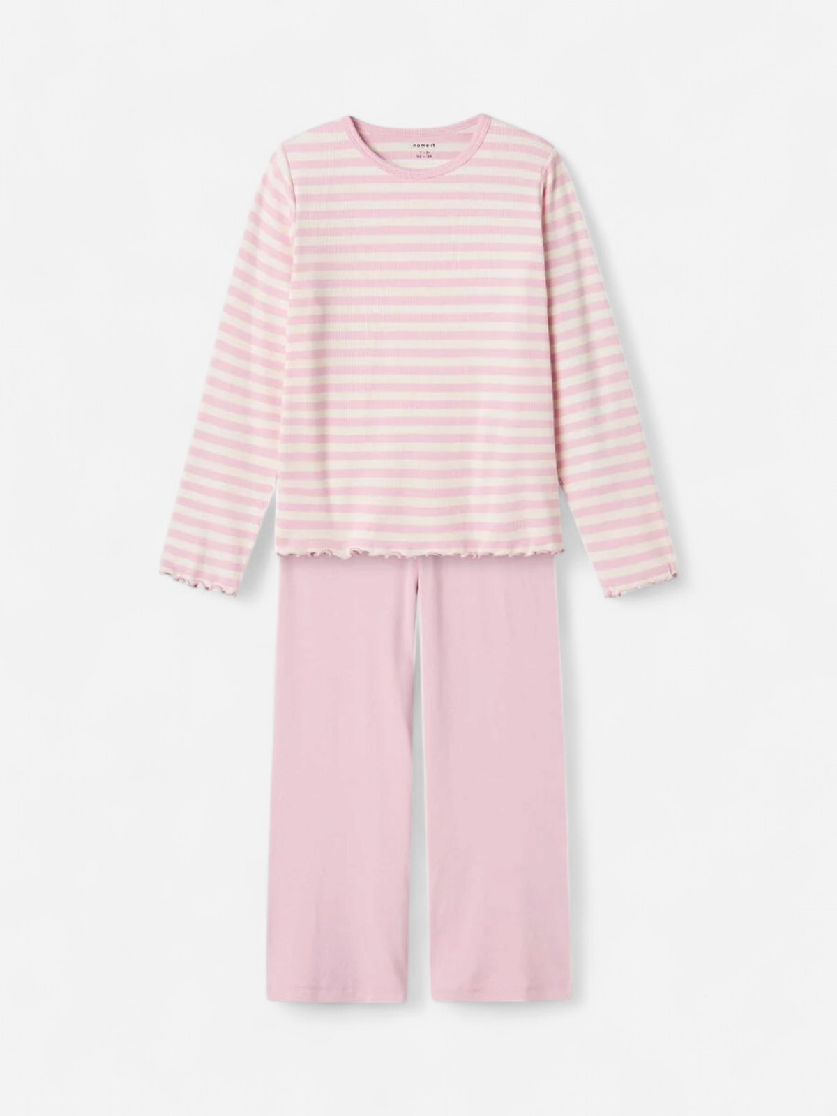 Name It Lasten Yöasu, NKFNIGHTSET STRIPE NOOS Raidallinen Pinkki - Kekäle.fi