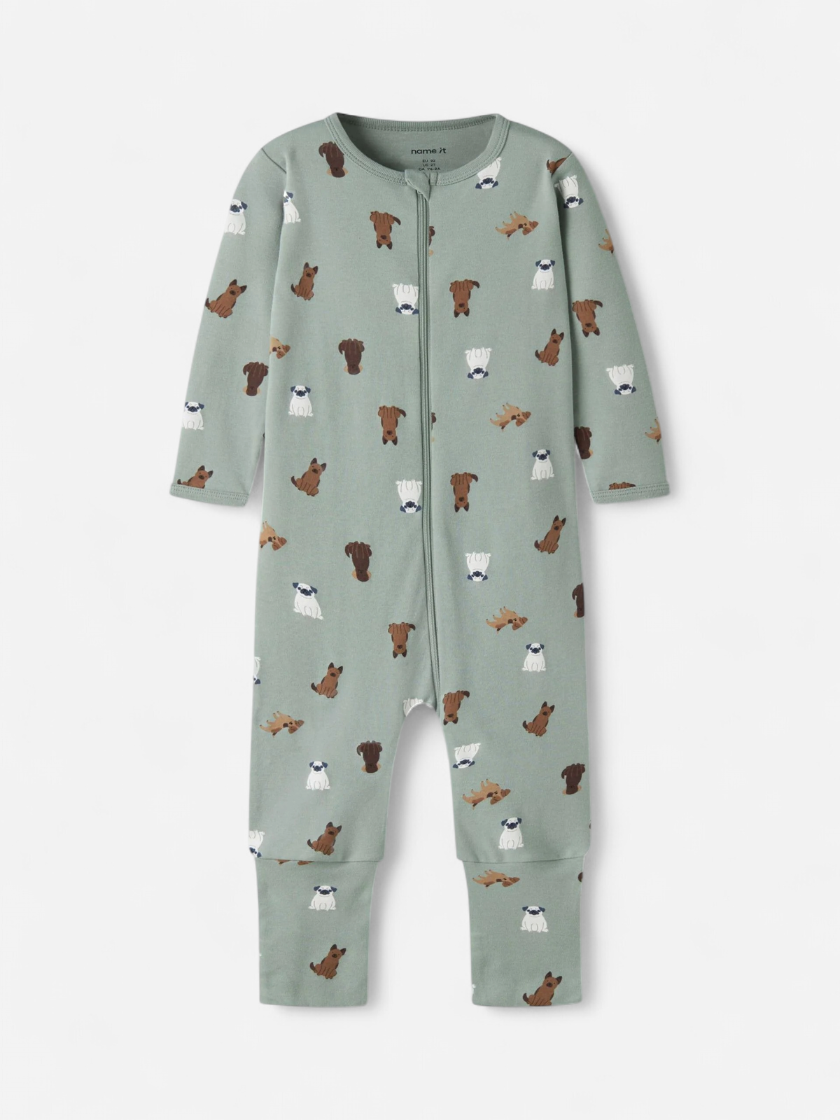 NBMNIGHTSUIT ZIP DOG NOOS VIHREÄ - Kekäle.fi
