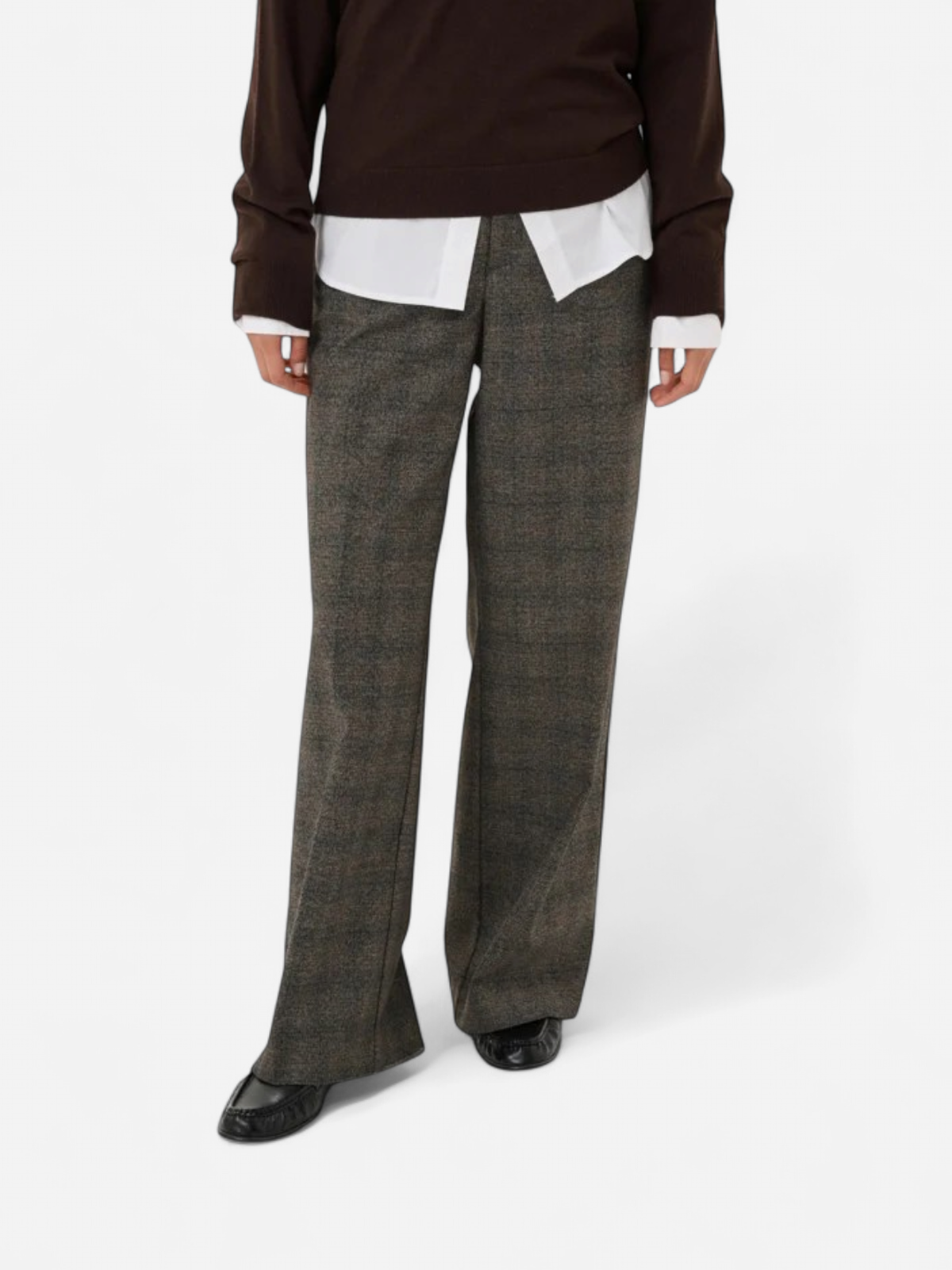 NINNIPW PANTS Black Check - Kekäle.fi