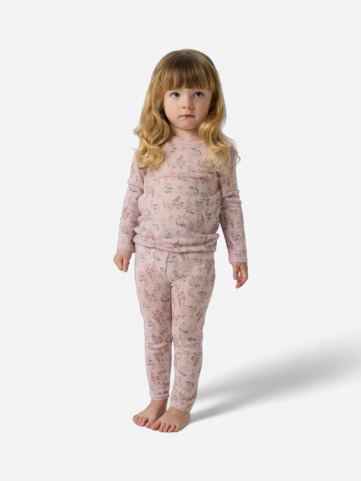 NMFWANG WOOL NEEDLE LEGGINGS VAALEANPUNAINEN KUOS - Kekäle.fi