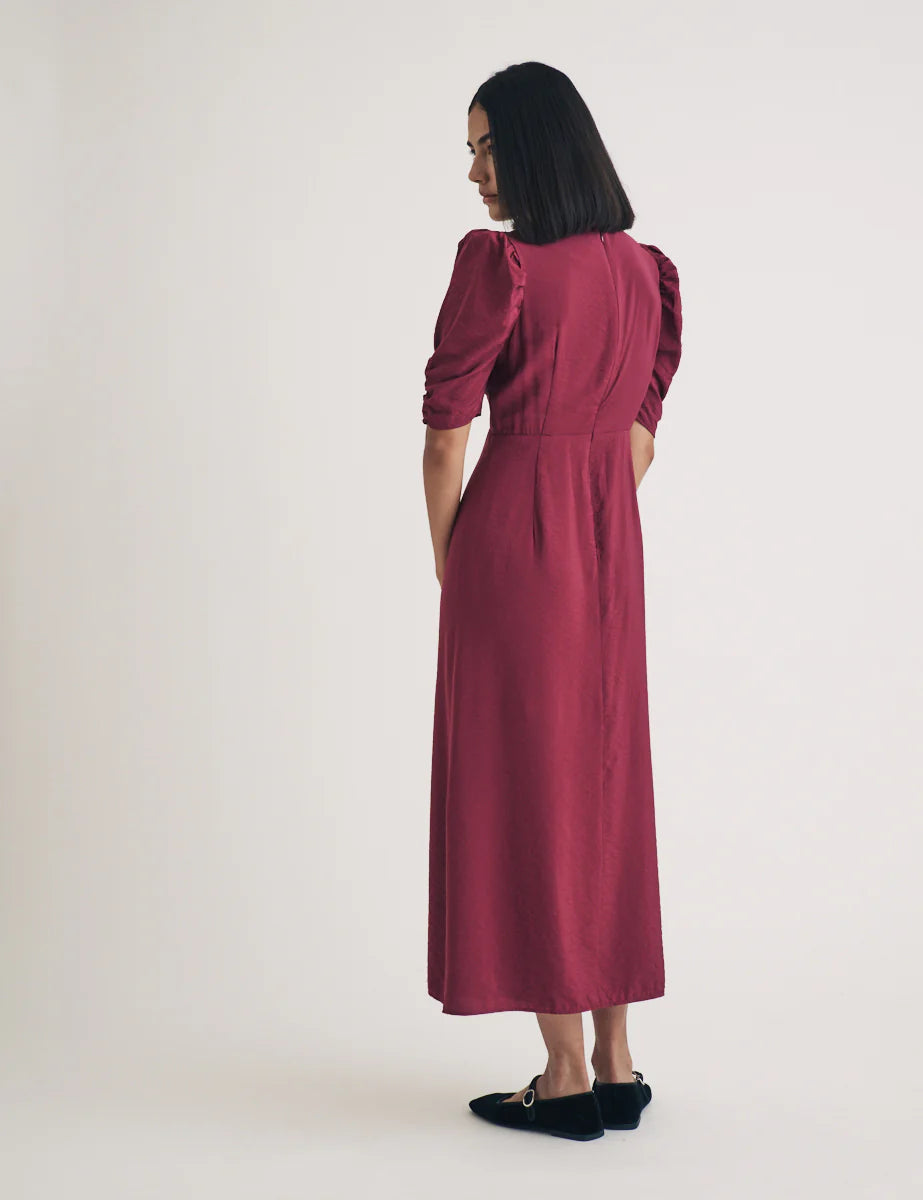 nobodys-child-naisten-mekko-evie-midi-dress-anita-non-print-viininpunainen-2