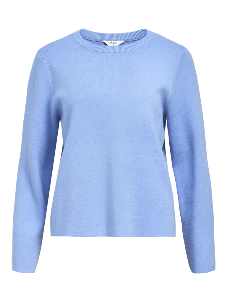 object-naisten-neule-objreynard-square-sleeve-o-neck-cornflower-blue-3