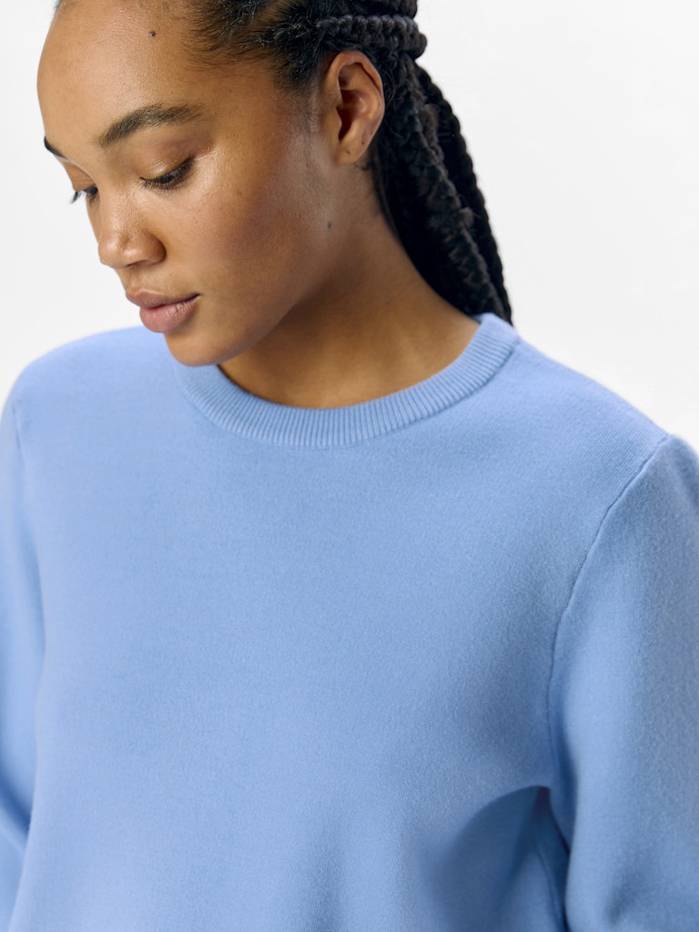 object-naisten-neule-objreynard-square-sleeve-o-neck-cornflower-blue-5