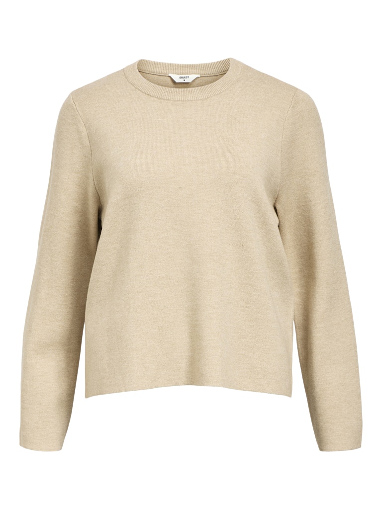 object-naisten-neule-objreynard-square-sleeve-o-neck-humus-3