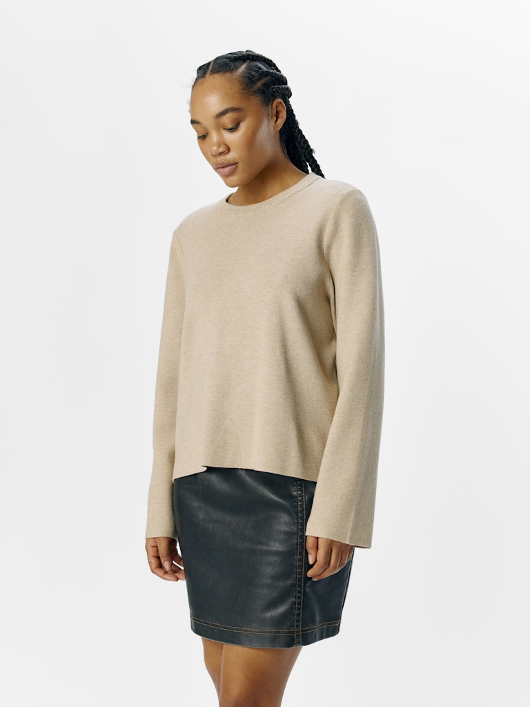 object-naisten-neule-objreynard-square-sleeve-o-neck-humus-4
