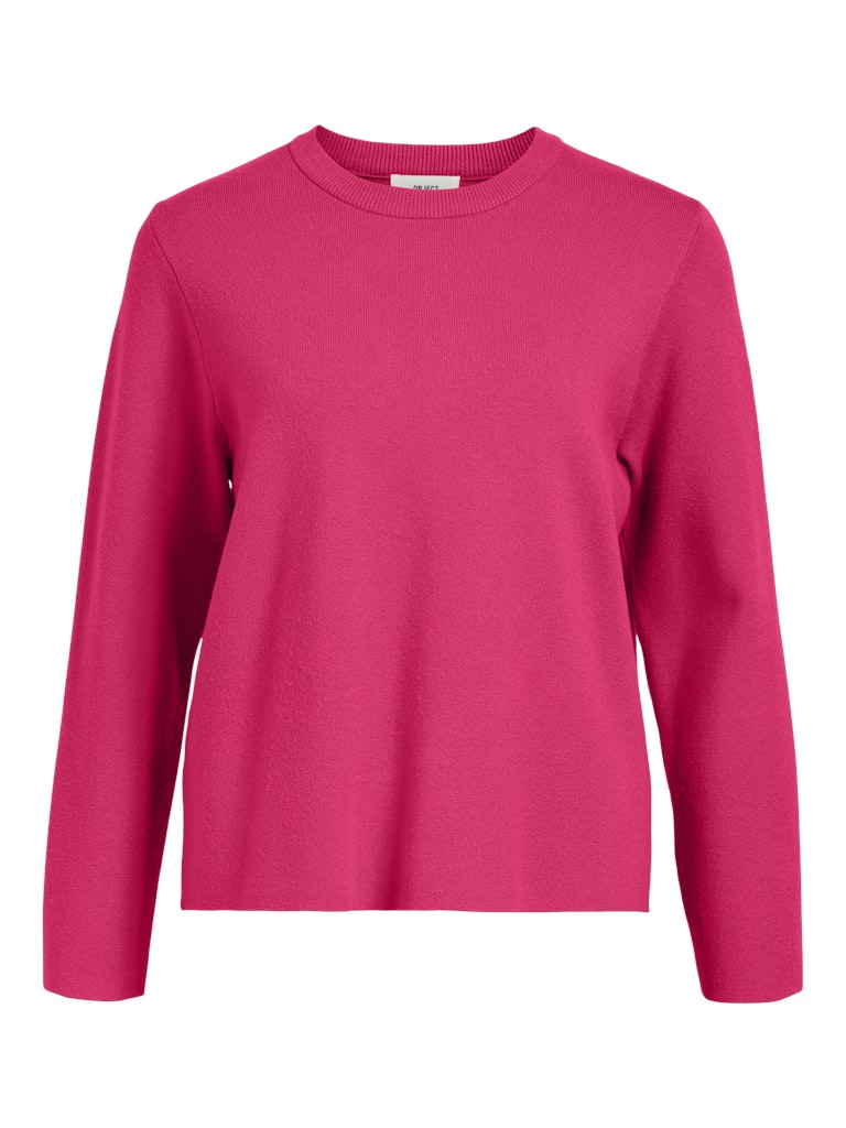 object-naisten-neule-objreynard-square-sleeve-o-neck-raspberry-sorbet-3
