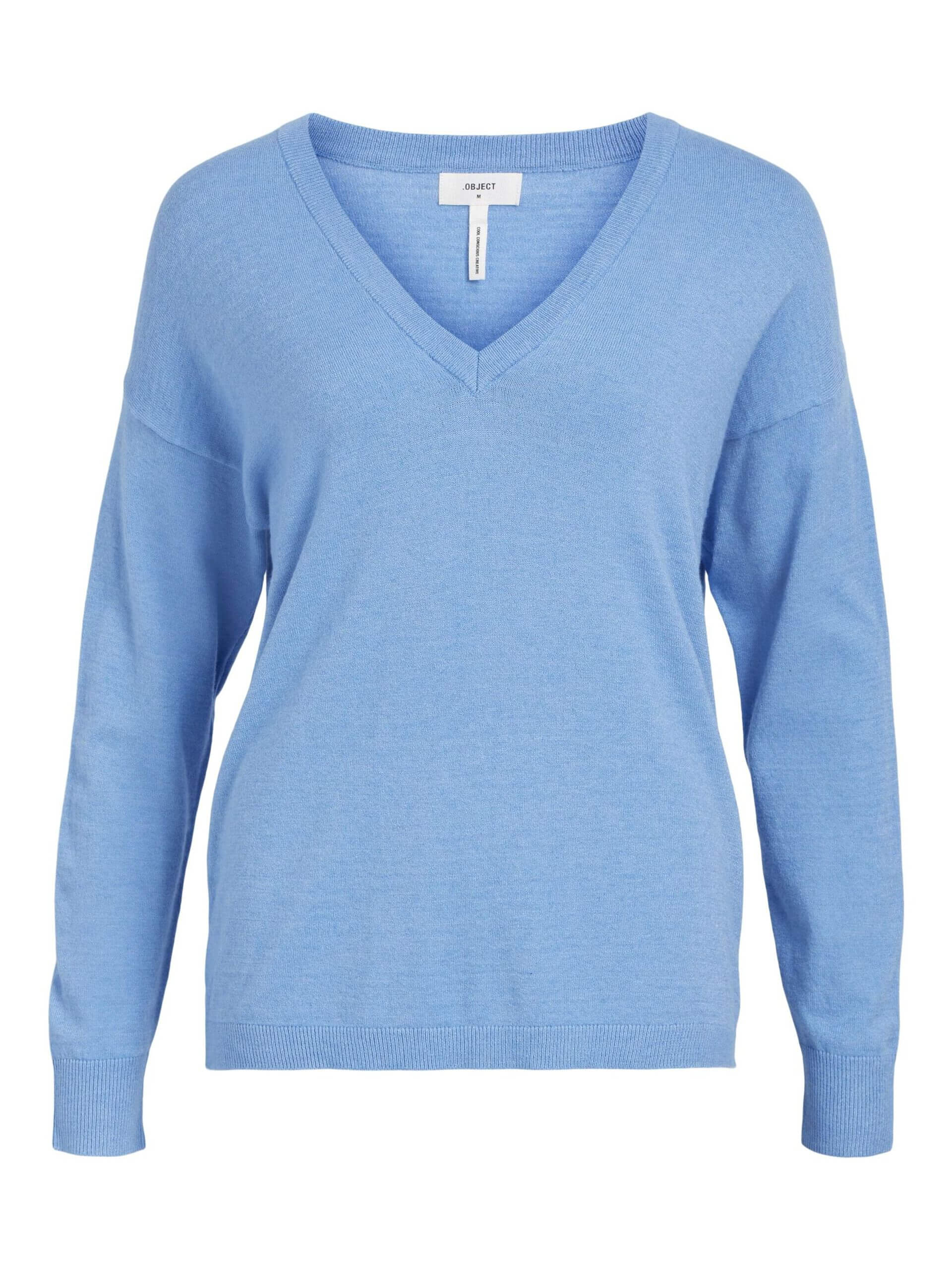 object-naisten-neule-objthess-l-s-v-neck-knit-pullover-noos-vaaleansininen-3