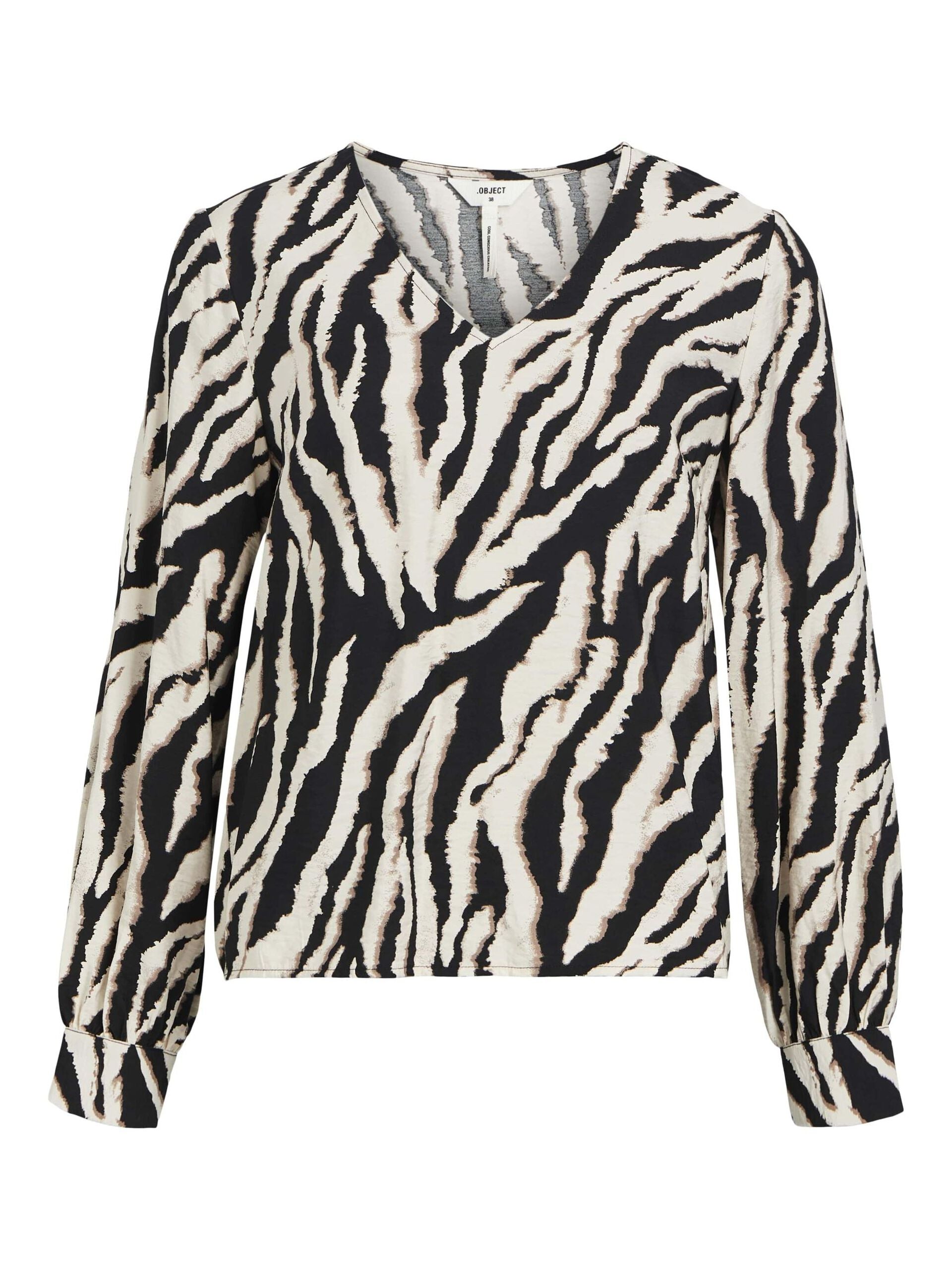 object-naisten-pusero-objjacira-l-s-v-neck-top-beige-kuosi-3
