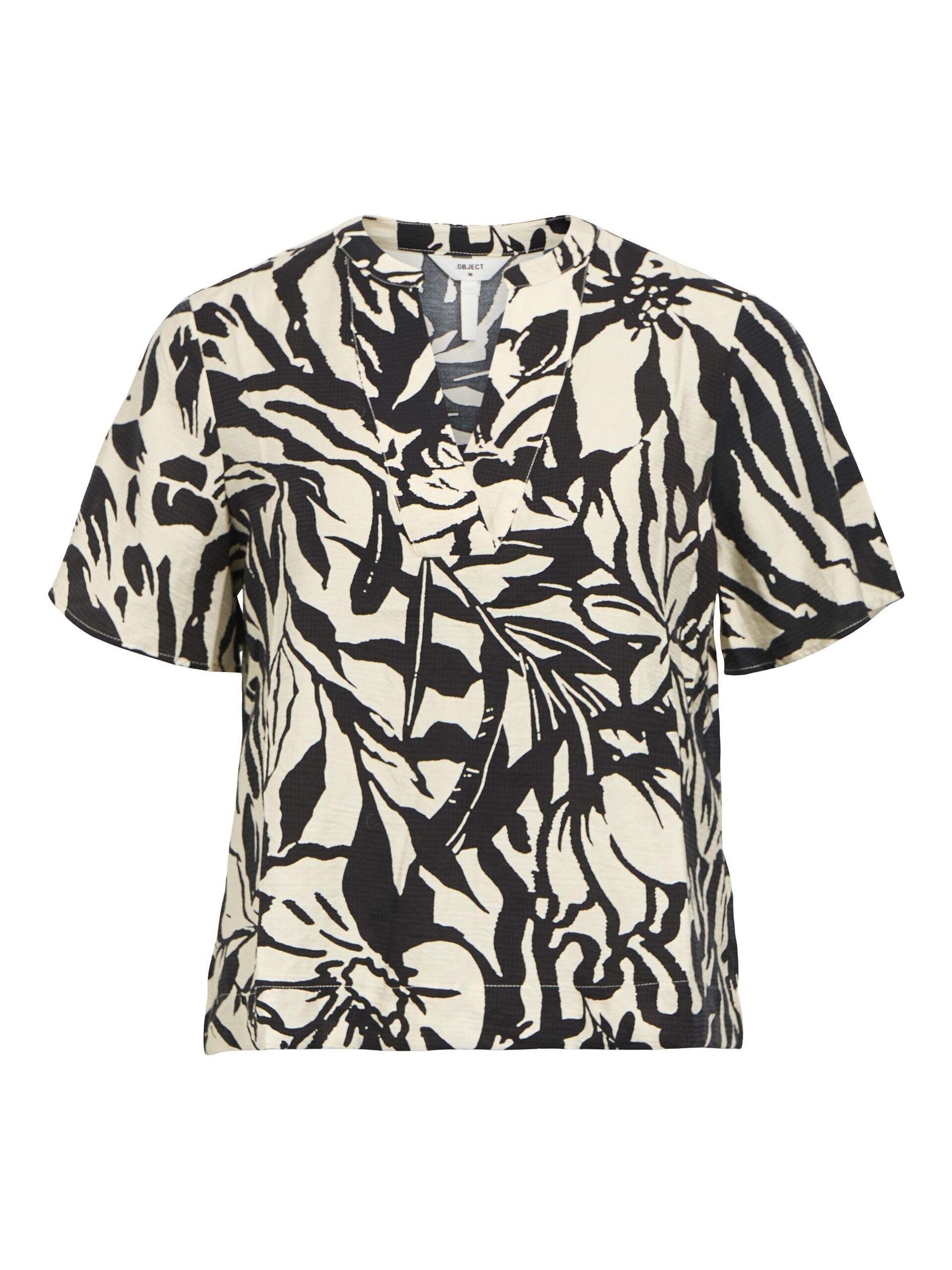 object-naisten-toppi-objkarina-s-s-re-v-neck-top-sandshell-3