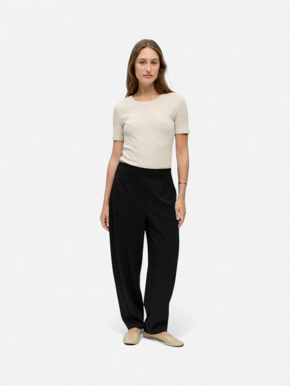 OBJLISA HW ANKLE BARREL PANT NOOS Black - Kekäle.fi