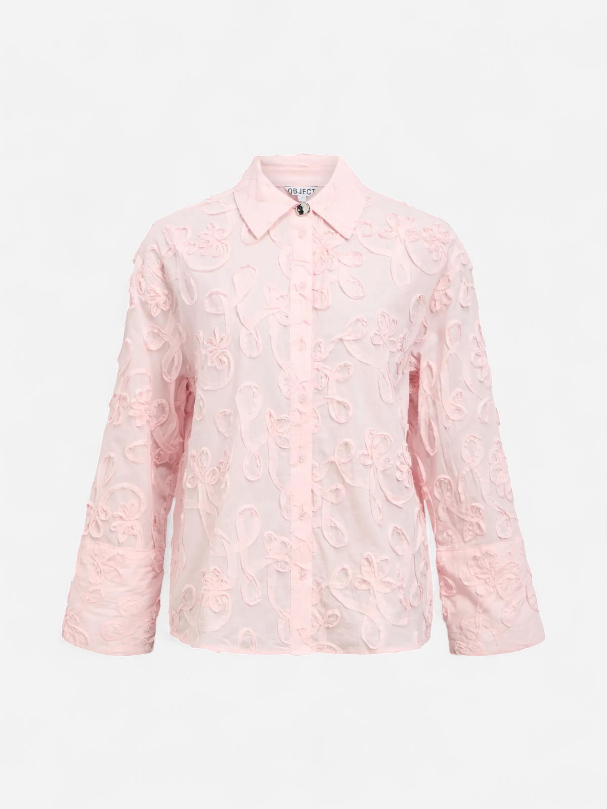 Object naisten paitapusero OBJRoya L/S LO Shirt 144, Pale Lilac - Kekäle.fi
