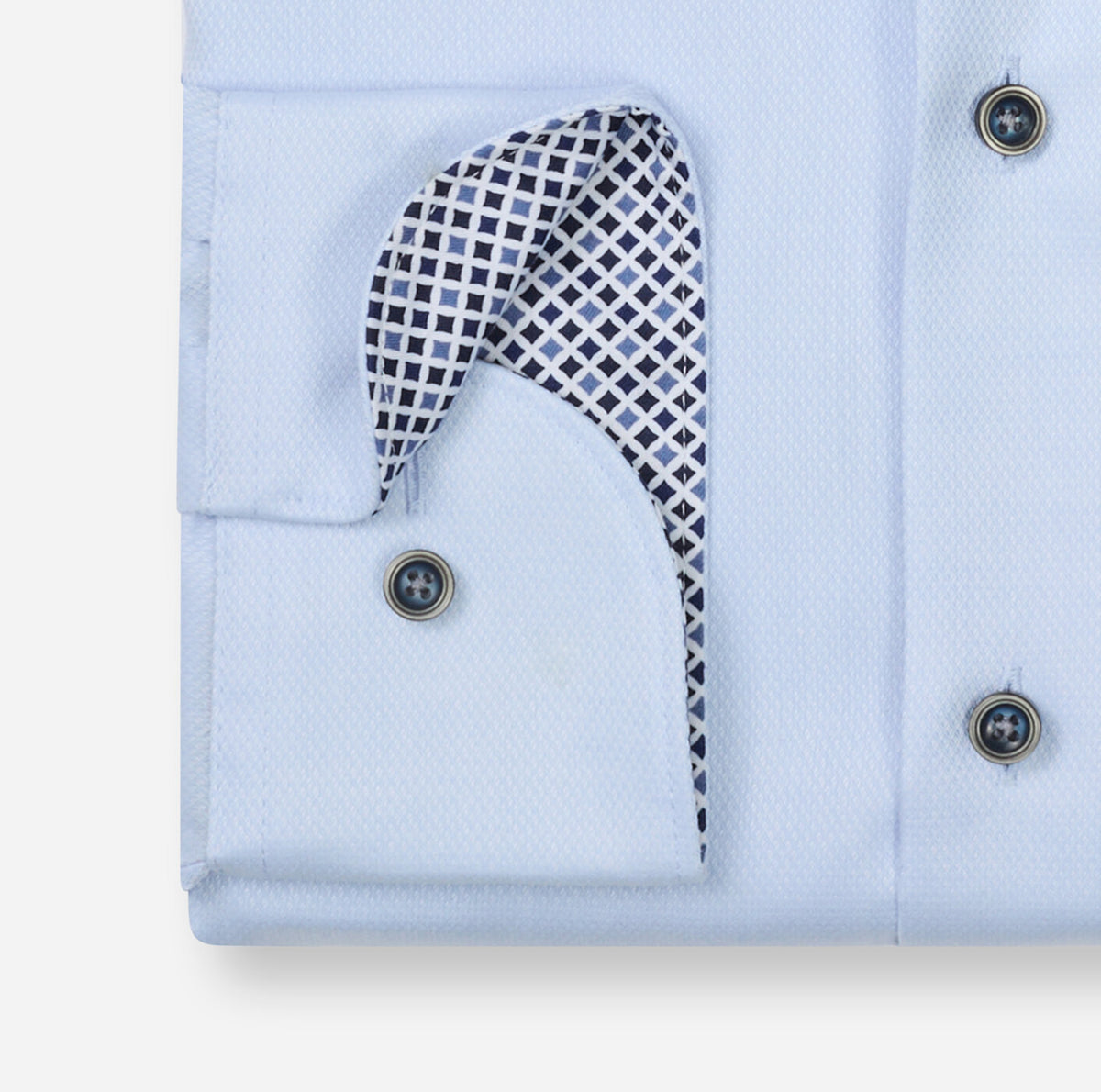 Olymp kauluspaita Luxor Modern Fit Contrast Non Iron, vaaleansininen
