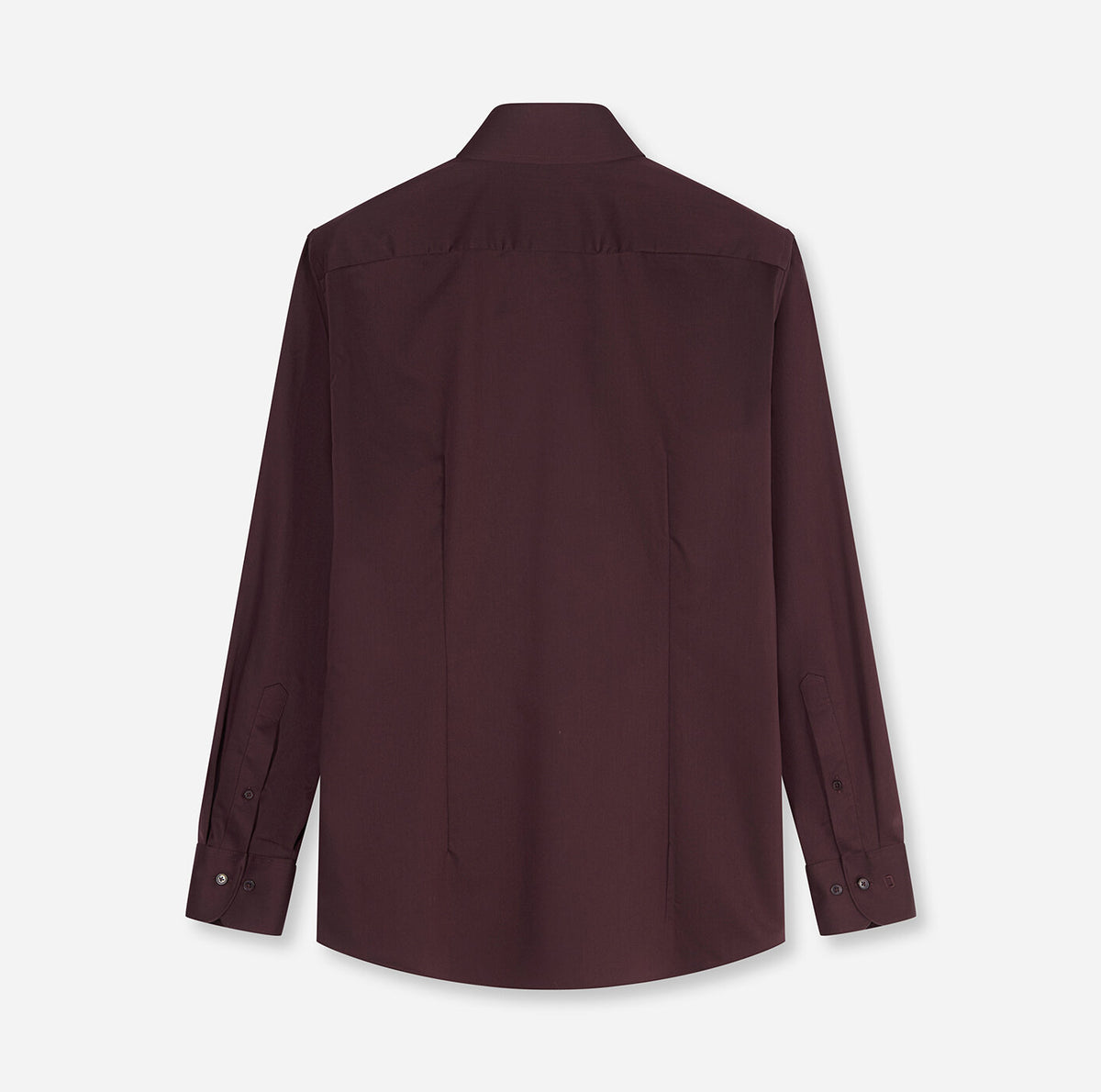 Olymp miesten kauluspaita Luxor Modern Fit Satin Non iron, tumma luumunpunainen