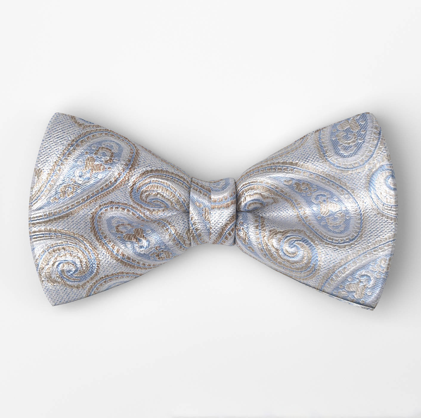 Olymp rusetti + taskuliina Jacquard Paisley, sininen kuosi