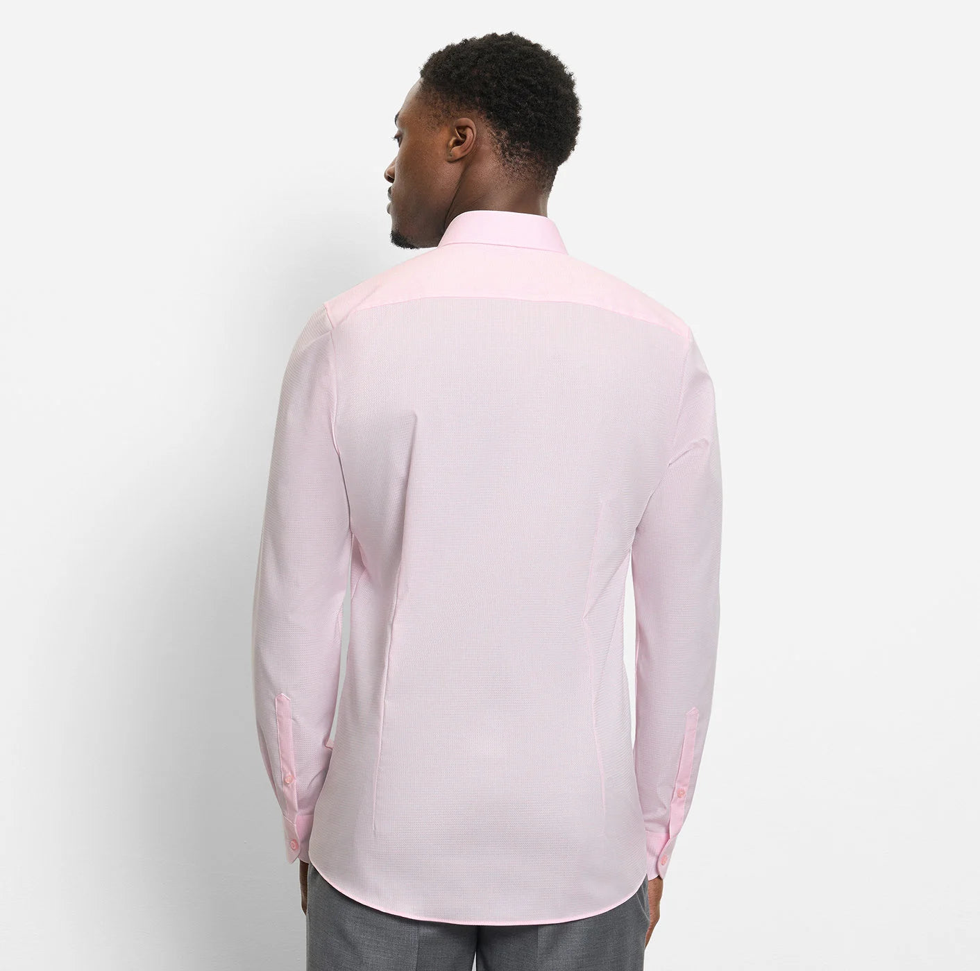 Olymp kauluspaita Level 5 Body Fit Stretch Easy Iron, vaaleanpunainen