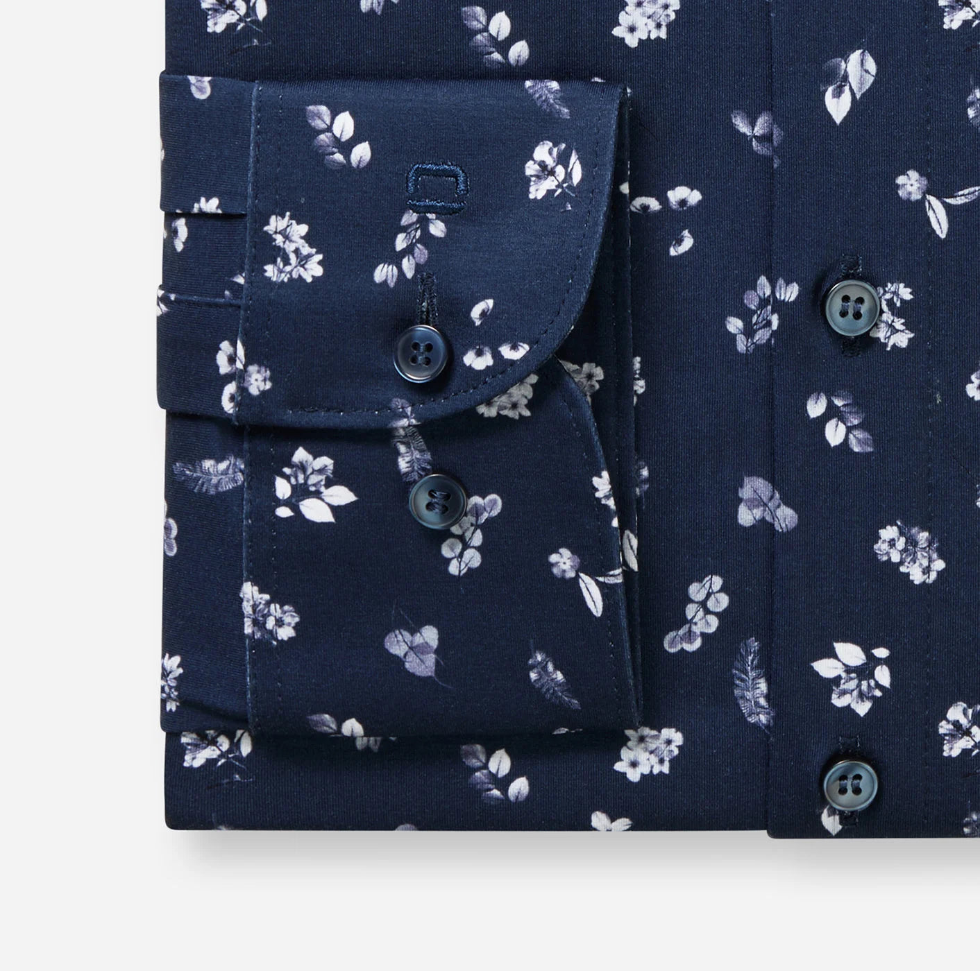 Olymp kauluspaita 24/7 Level 5 Body Fit Jersey, sininen kuosi