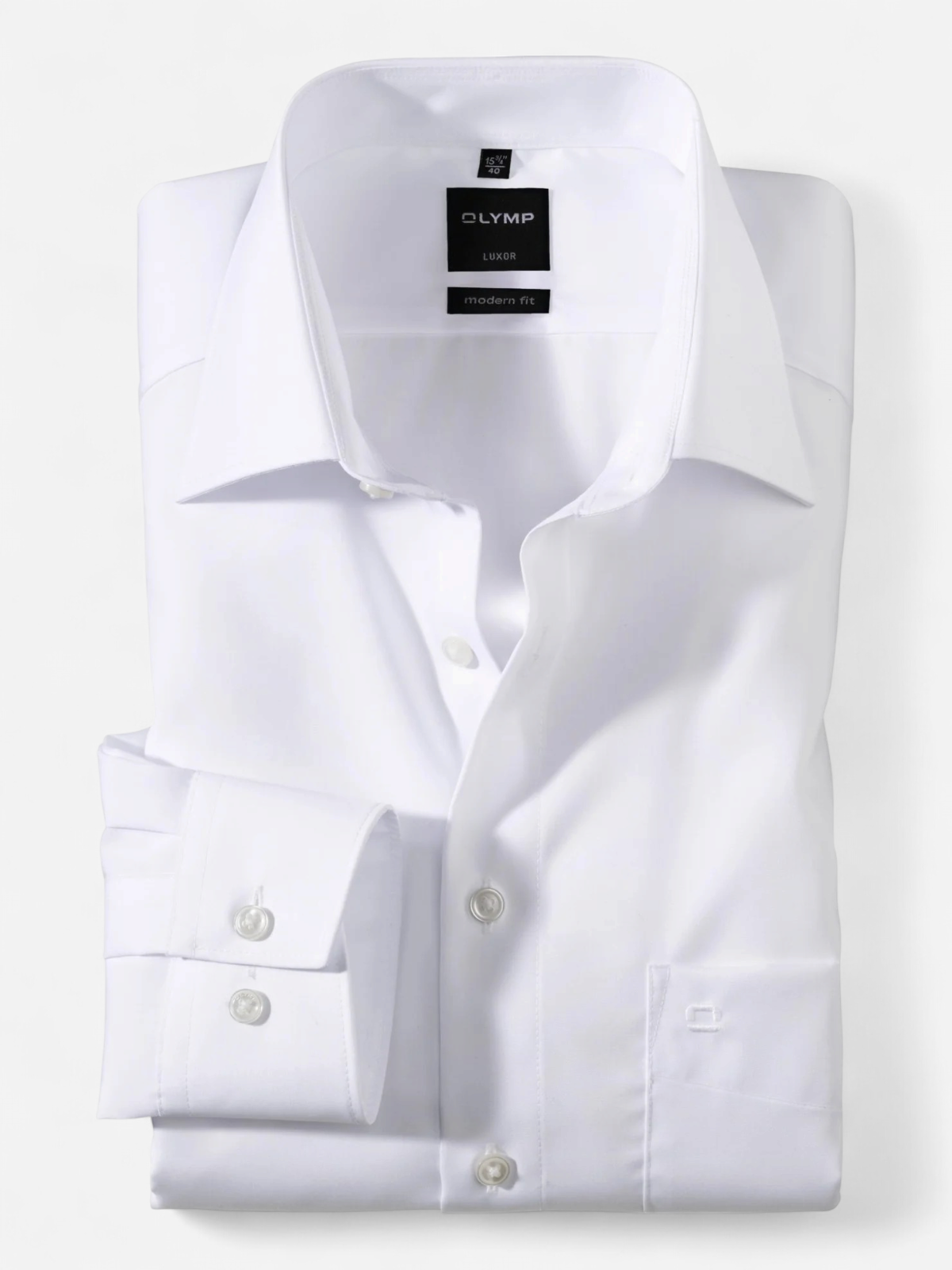Olymp Luxor Kauluspaita, Modern Fit Valkoinen - Kekäle.fi
