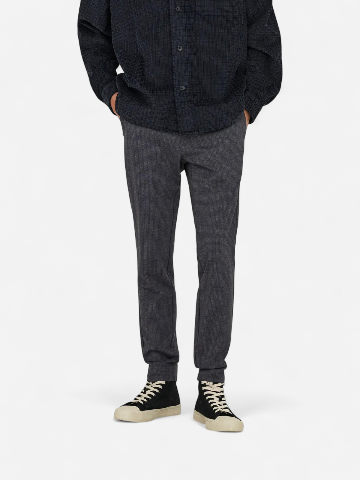 Only and Sons miesten chinot, MARK SLIM CHECK 020960 PANT Night Sky - Kekäle.fi