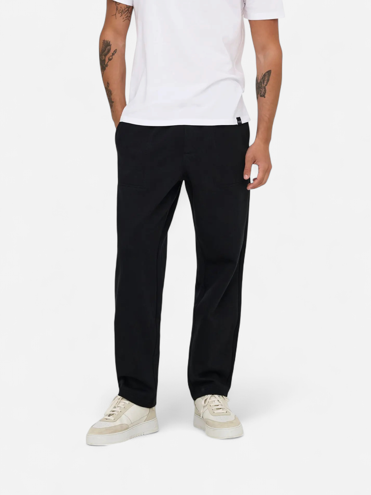 Only and Sons Miesten Collegehousut, CONNOR RLX PANT NOS Black - Kekäle.fi