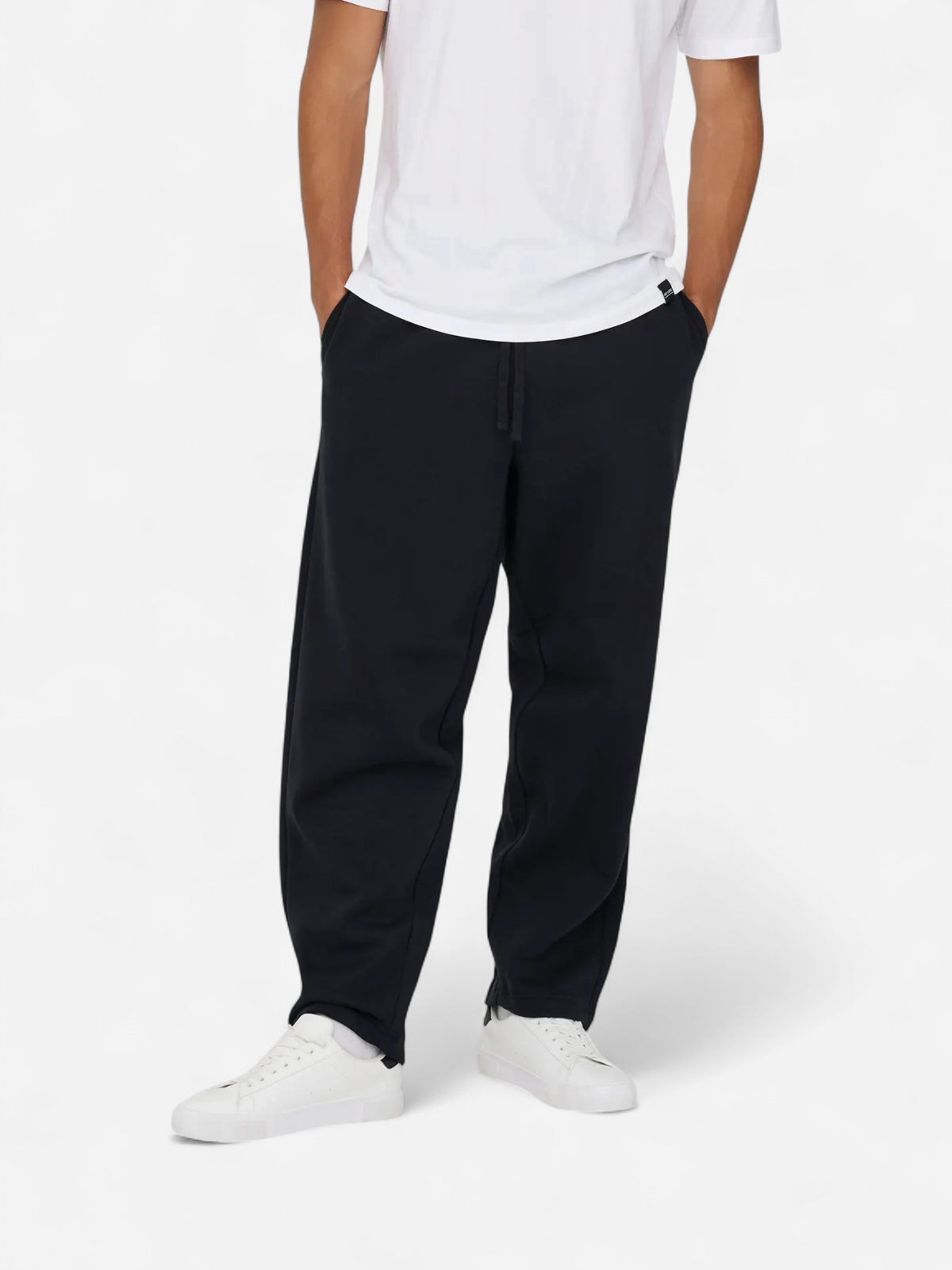 Only and Sons miesten collegehousut, ONSCERES WIDE PANT Black - Kekäle.fi