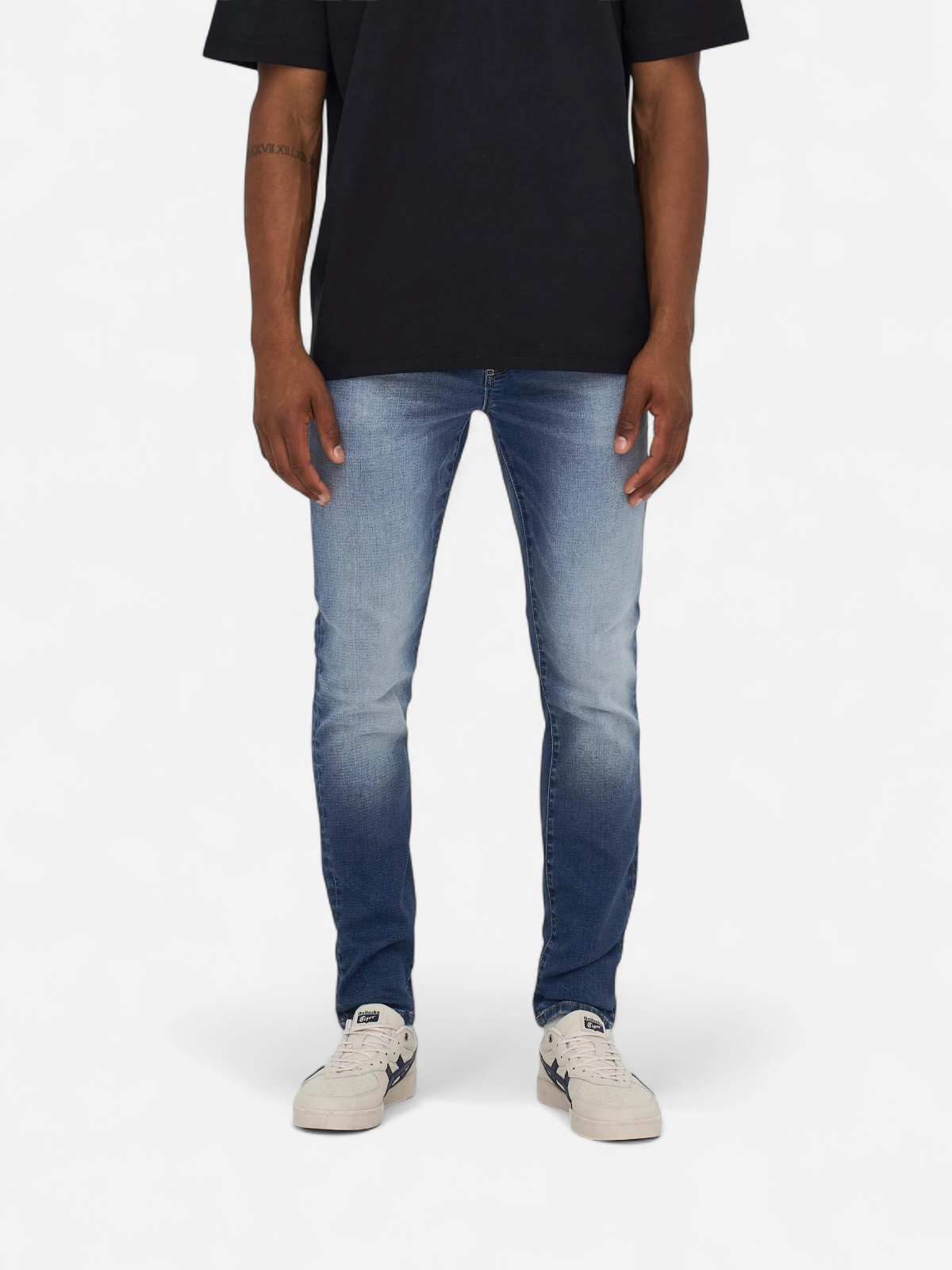Only and Sons Miesten Farkut Loom Slim Jog 3522 Nos Indigo - Kekäle.fi
