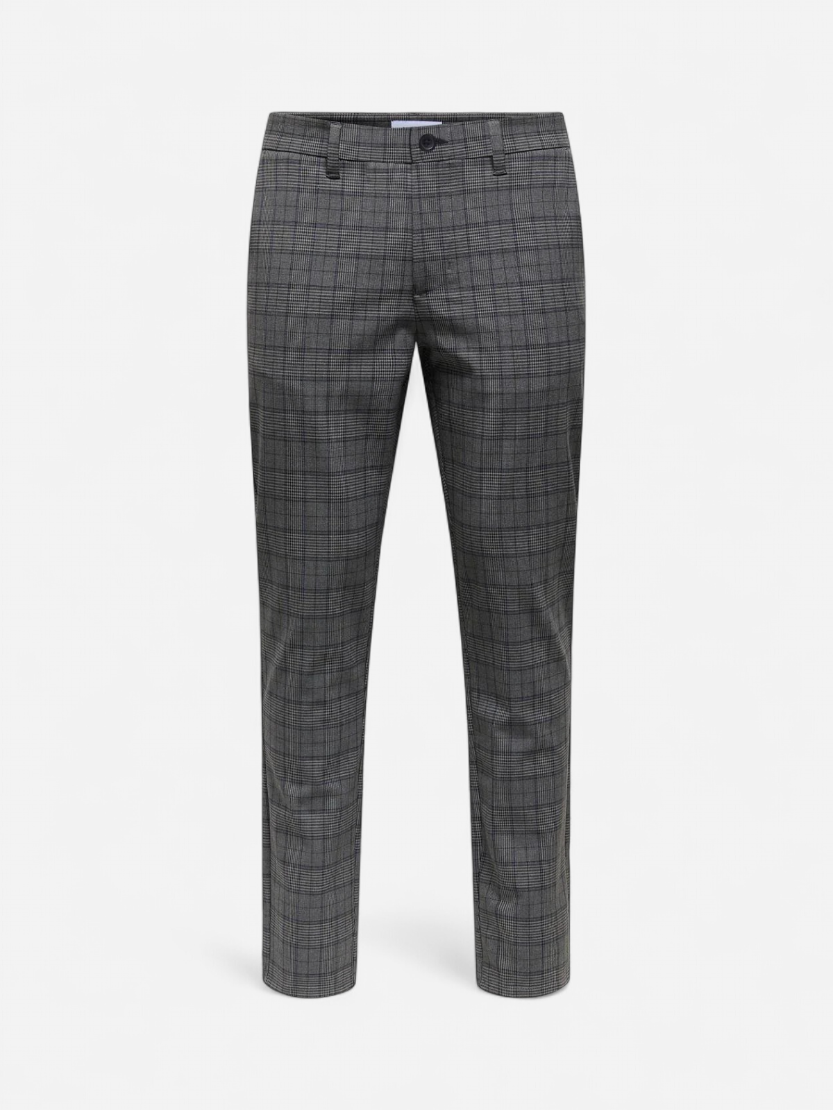 Only and Sons miesten housut, BRAD LIFE SLIM CHECK 0184 PANT Harmaa Ruutu - Kekäle.fi