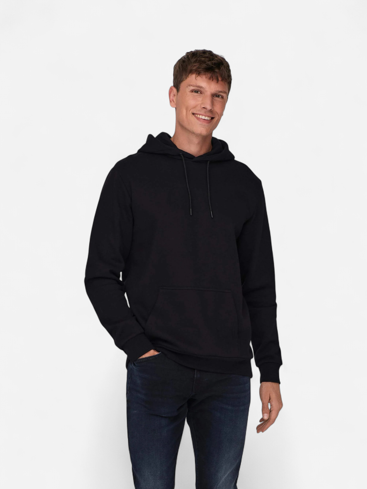 Only and Sons Miesten Huppari ONSCERES LIFE HOODIE SWEAT Musta - Kekäle.fi